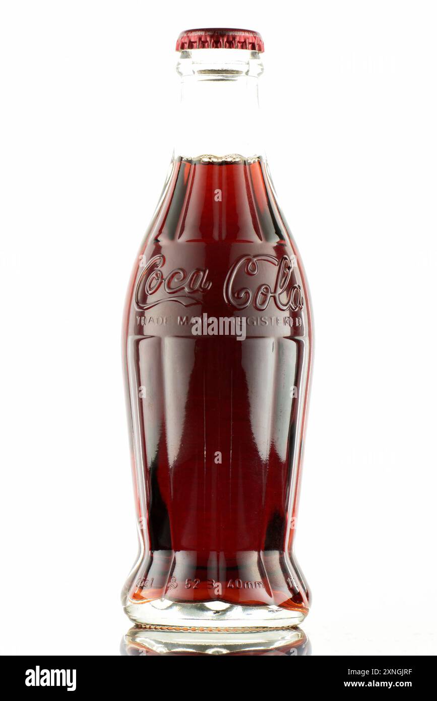 Coca Cola Samuelson contour bouteille 1915 design Coca Cola collection Banque D'Images