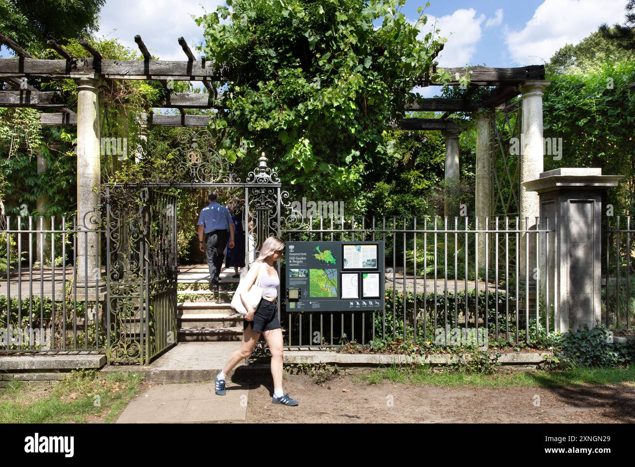 The Hill Garden and Pergola, Hampstead Heath, Londres, Royaume-Uni Banque D'Images