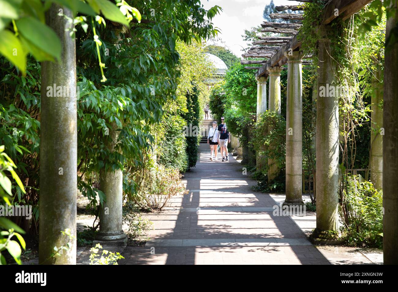 The Hill Garden and Pergola, Hampstead Heath, Londres, Royaume-Uni Banque D'Images