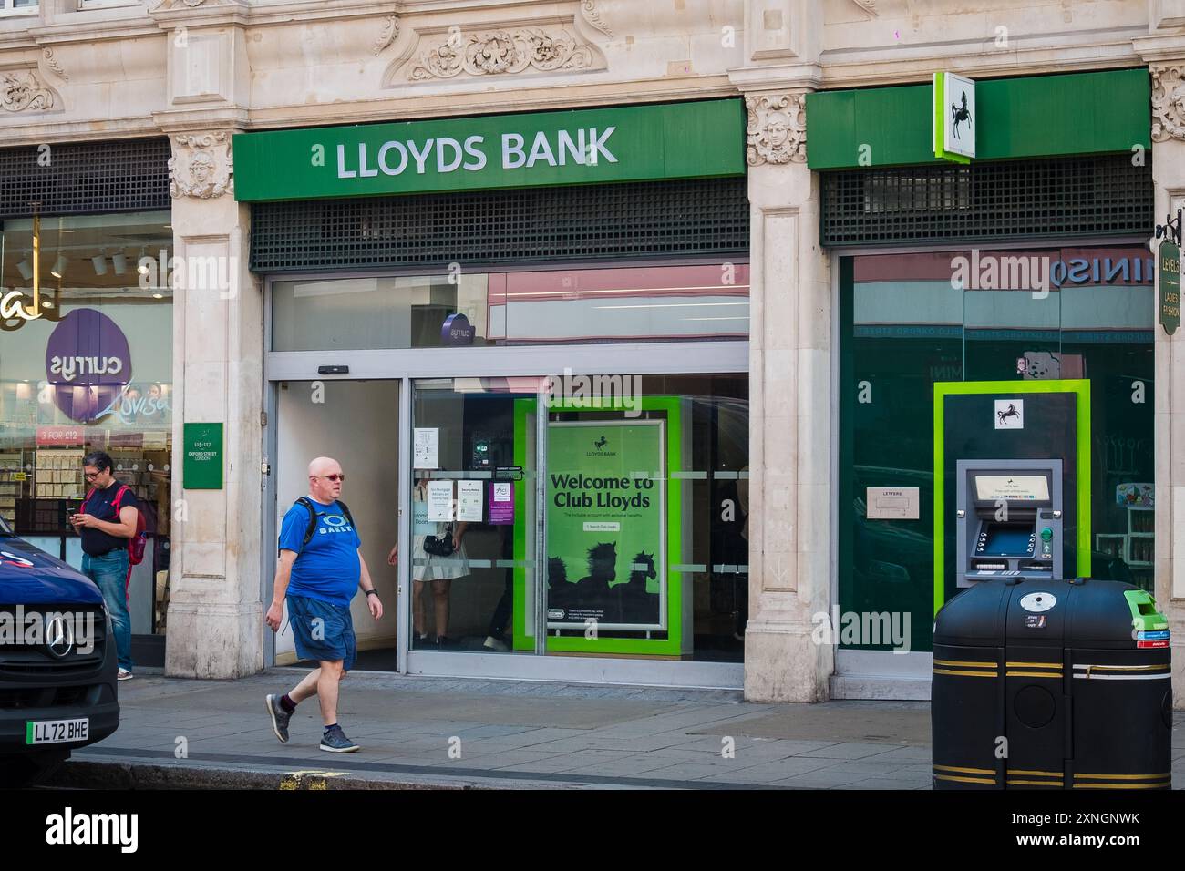 Londres, Royaume-Uni - 24 juillet 2024 : bâtiment de la Lloyds Bank. Banque D'Images