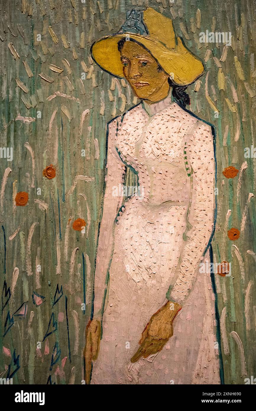 Tableau de Vincent Van Gogh intitulé Girl in White, peint en 1890 Banque D'Images