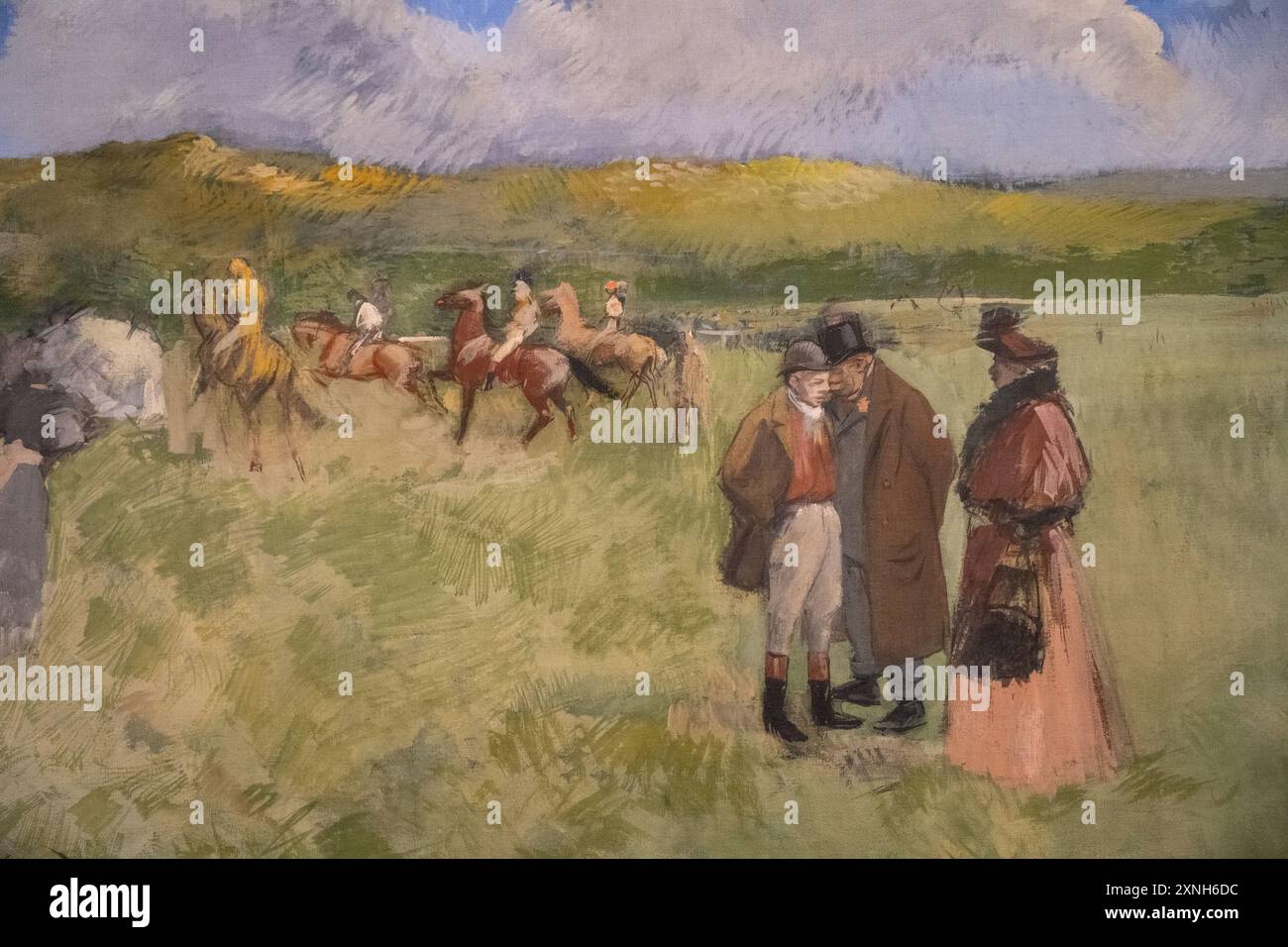 Tableau de Jean-Lousi Forain appelé la piste de course, peint en 1891 Banque D'Images