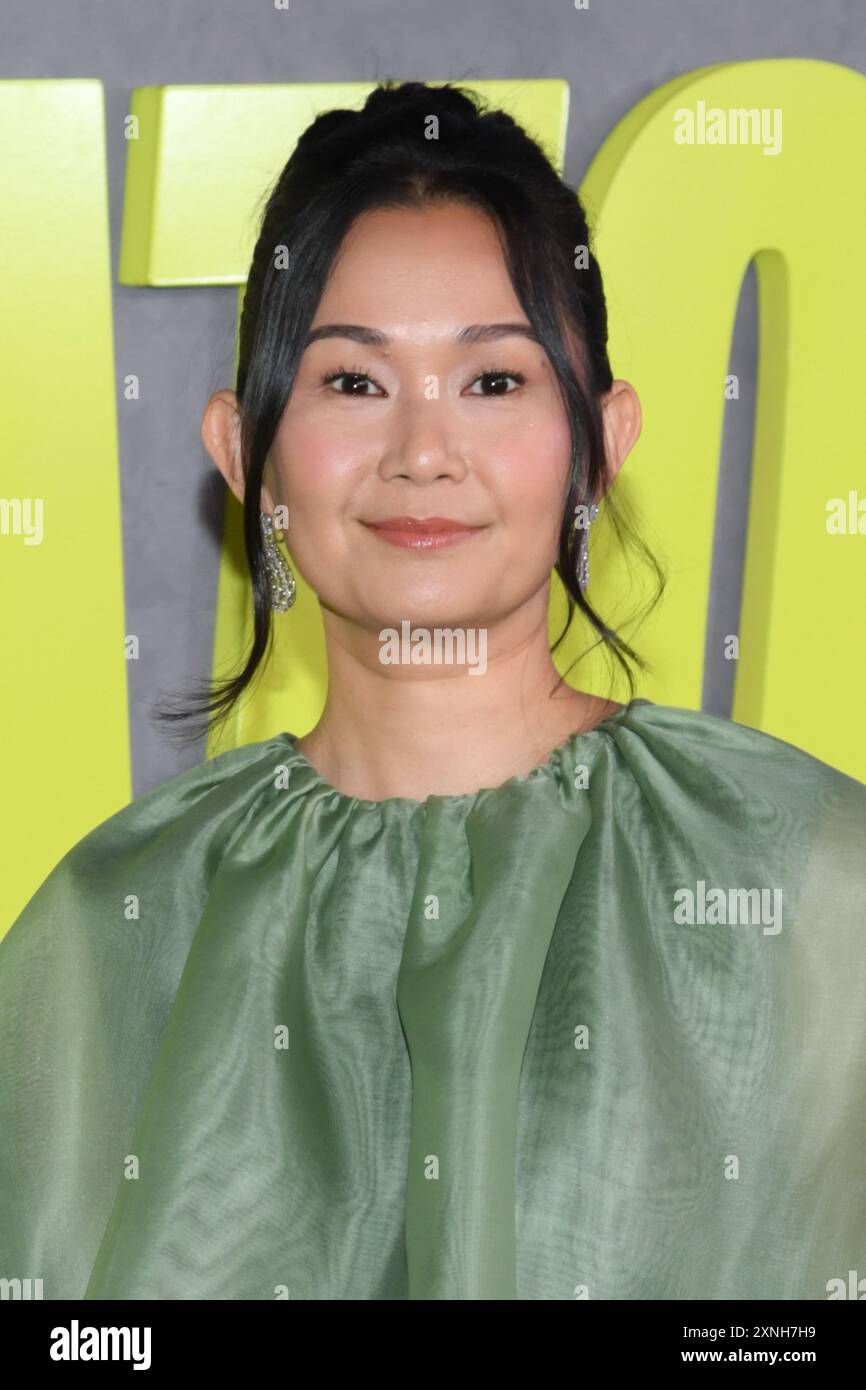New York, États-Unis. 31 juillet 2024. Hong Chau assiste à la première du film des instigateurs au Jazz au Lincoln Center à New York, NY le 31 juillet 2024. (Photo par Efren Landaos/ Credit : Sipa US/Alamy Live News Banque D'Images