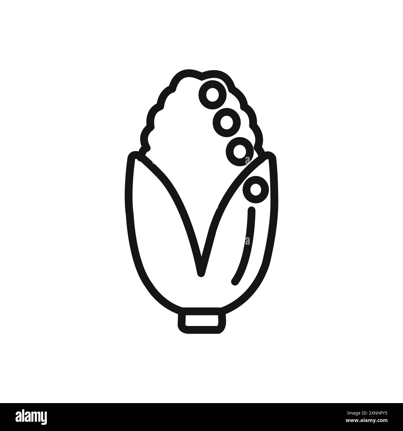 ensemble de symboles ou de signes graphiques vectoriels linéaires d'icône sans maïs pour l'interface utilisateur de l'application web Illustration de Vecteur