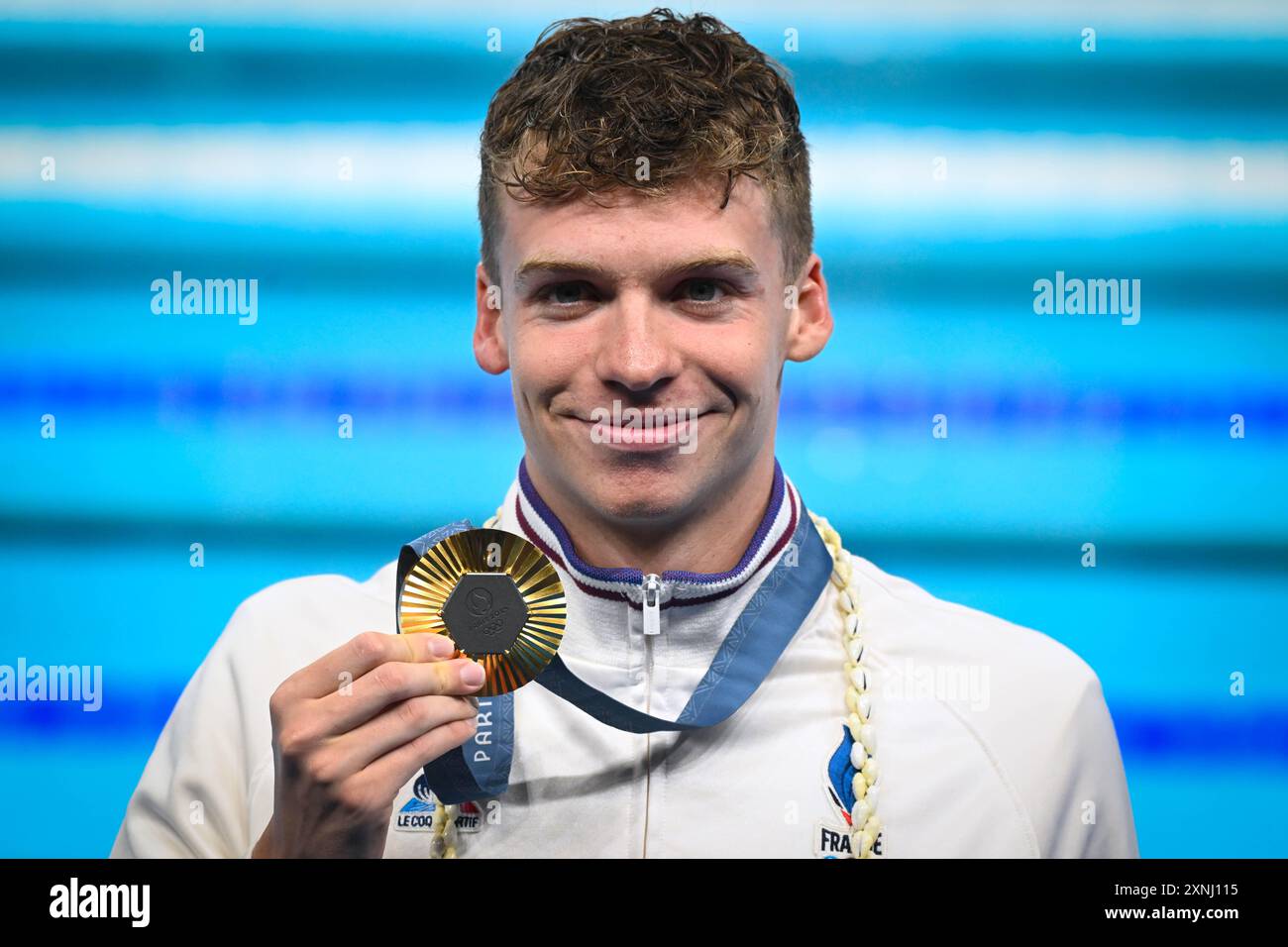 Leon Marchand ( FRA ) Médaille d'or, natation, 39 finale du 200m brasse