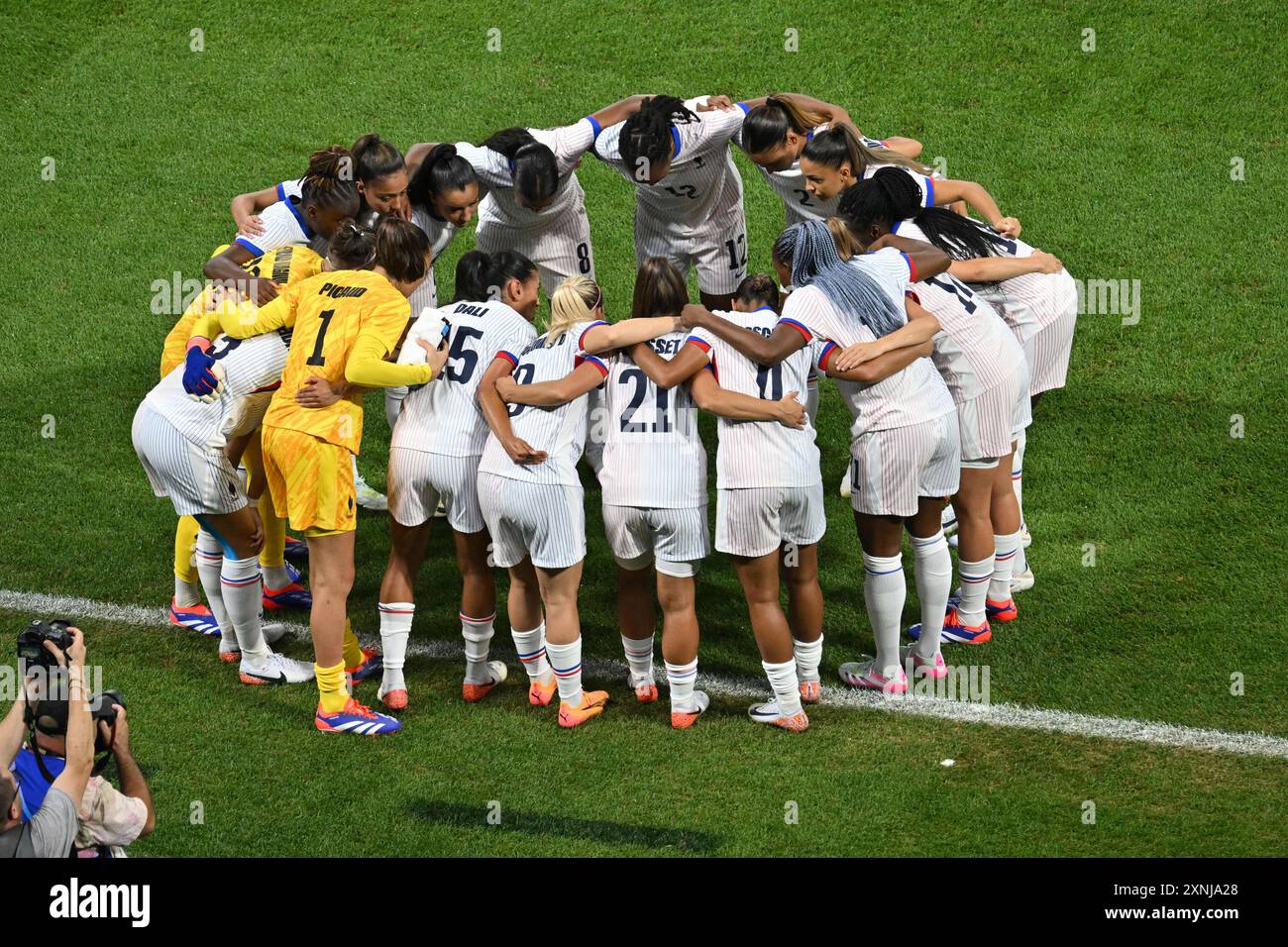Decines Charpieu, France. 31 juillet 2024. Équipe France, Football, Groupe féminin A entre la Nouvelle-Zélande et la France lors des Jeux Olympiques de Paris 2024 le 31 juillet 2024 au stade Groupama de Decines-Charpieu près de Lyon - photo Frédéric Chambert/Panoramic/DPPI Media Credit : DPPI Media/Alamy Live News Banque D'Images
