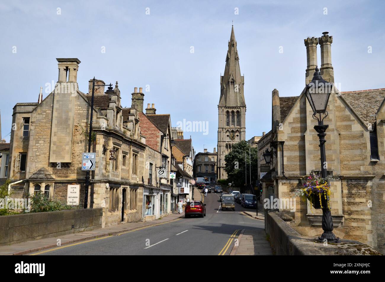 Soyez Mary's Hill dans le Lincolnshire market Town de Stamford Banque D'Images