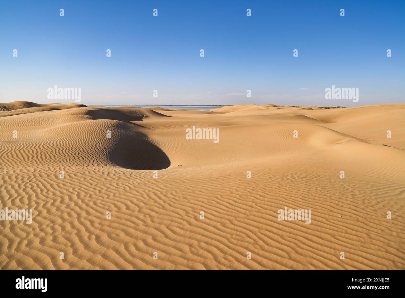 Belle plage du désert Daam Balochistan Banque D'Images