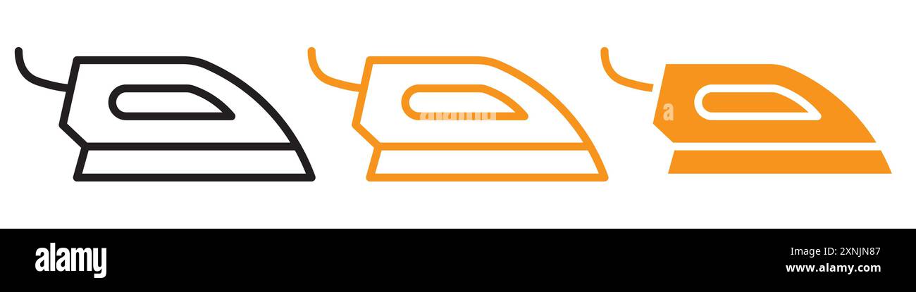 Collection de logo de conception de Web d'icône de fer électrique dans le vecteur Illustration de Vecteur