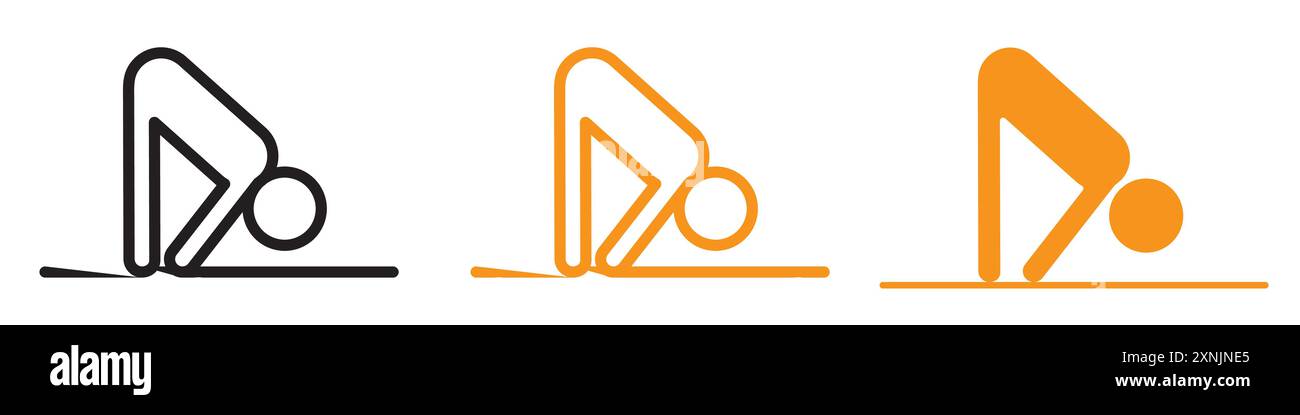 Collection d'ensemble de logo d'icône d'exercice de fitness Web dans le vecteur Illustration de Vecteur