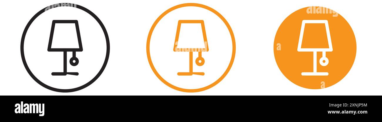 Collection d'ensemble de logo de conception Web d'icône de lumière d'accueil dans le vecteur Illustration de Vecteur