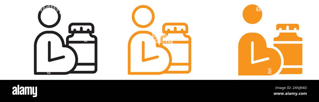 Suppléments pour les femmes enceintes icône Web design logo set collection dans le vecteur Illustration de Vecteur