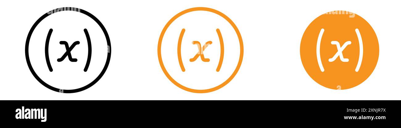 Icône de symbole variable Web design logo ensemble collection dans le vecteur Illustration de Vecteur
