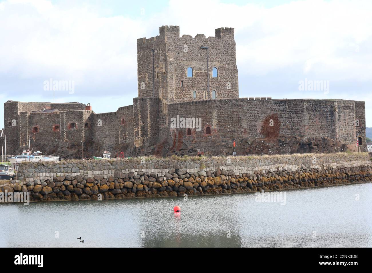 Le Norman, château de Carrickfergus dans le comté d'Antrim Banque D'Images