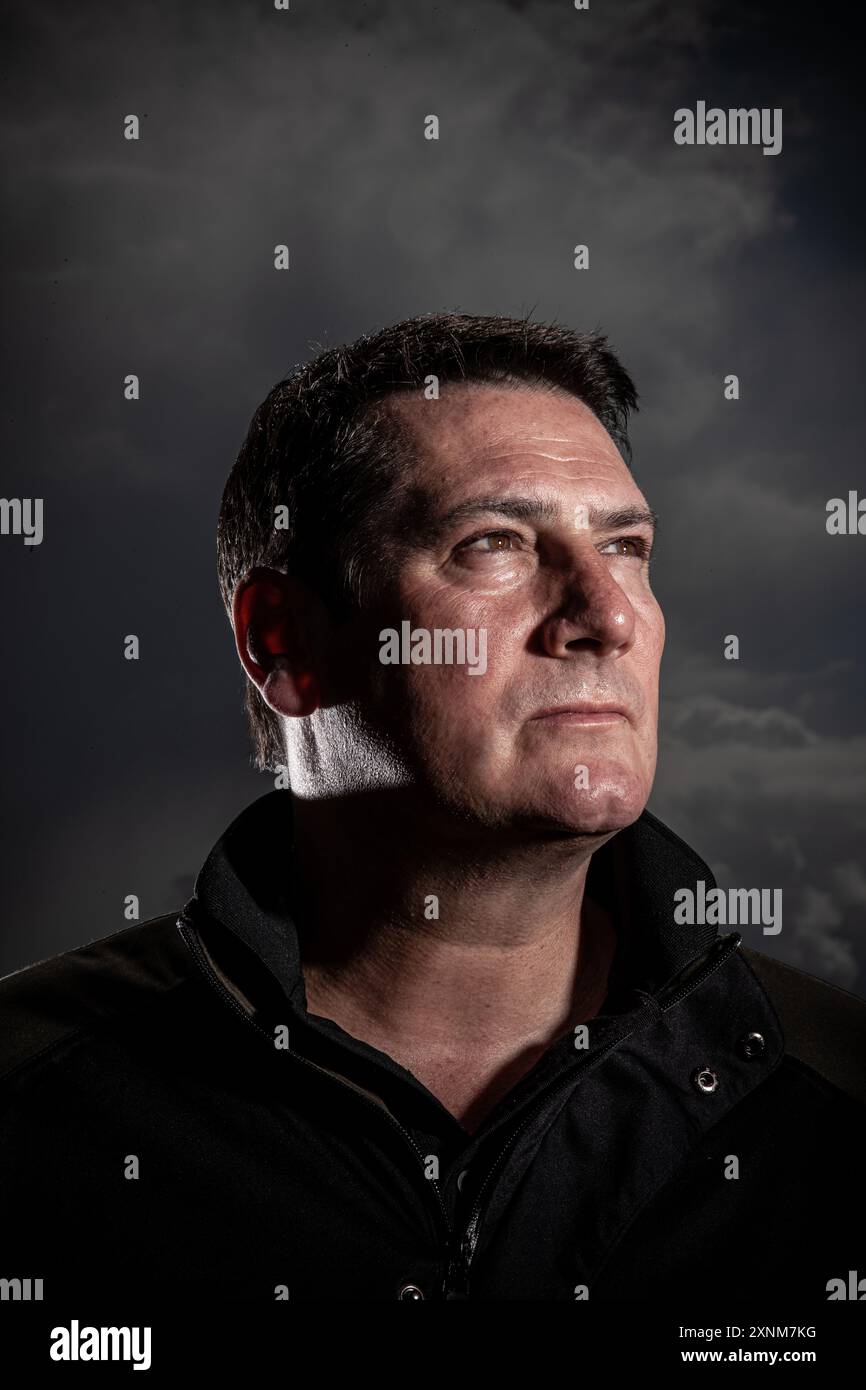 Tony Hadley du Spandau Ballet - Portraits et jouer au golf. Banque D'Images