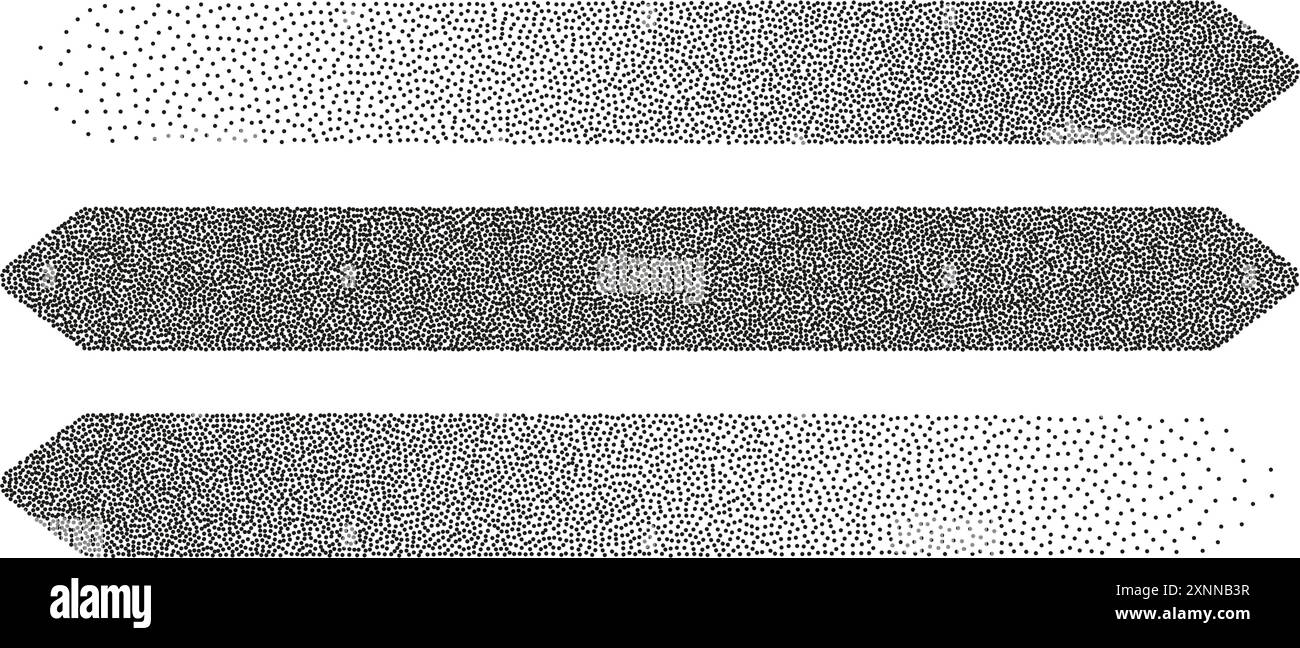 Dotwork formes abstraites dans la texture de grain noir Illustration de Vecteur