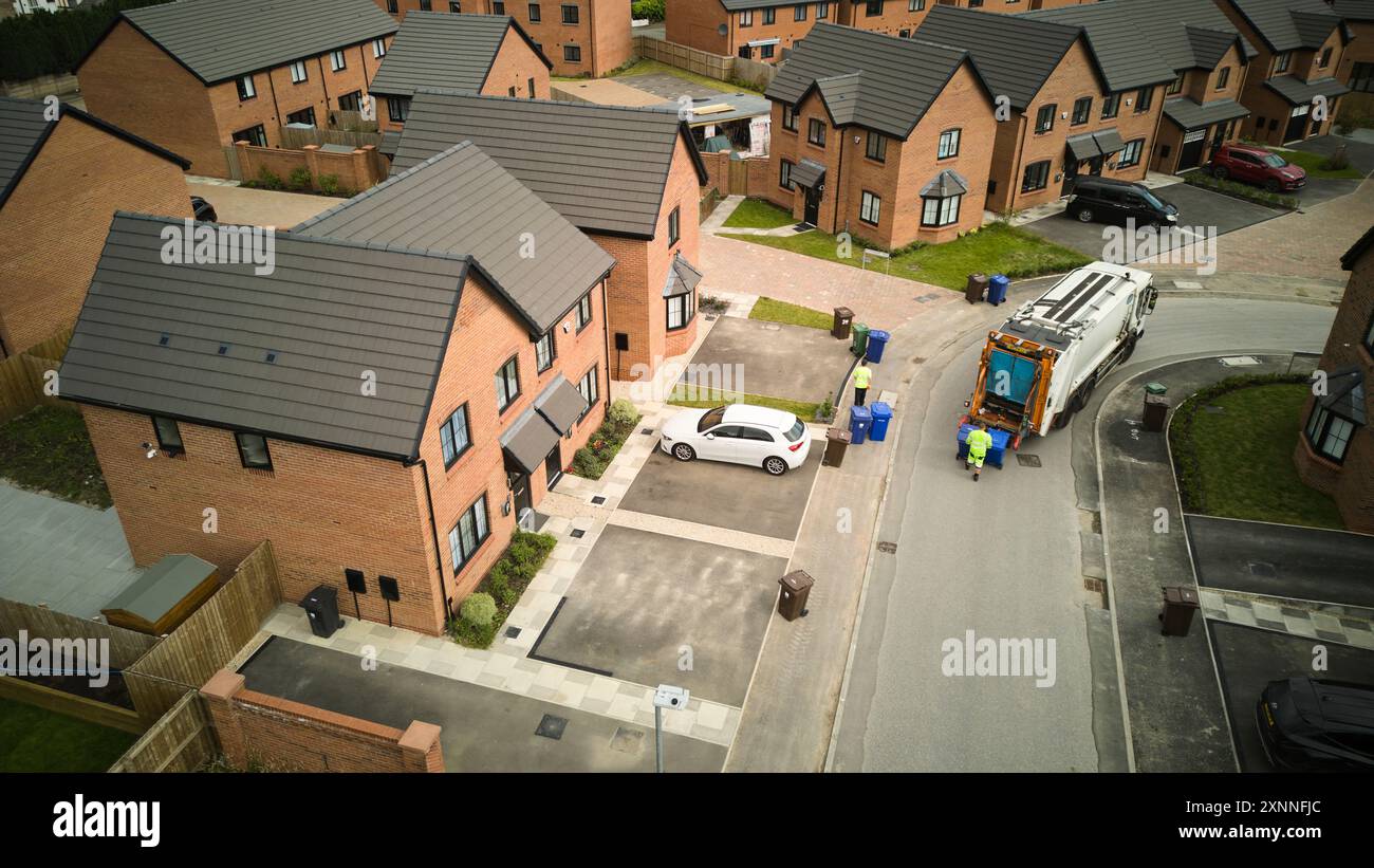 Tameside dans le Grand Manchester, maison neuve à Bellway - Marmalade à la Jam Factory, collection BIN men Banque D'Images