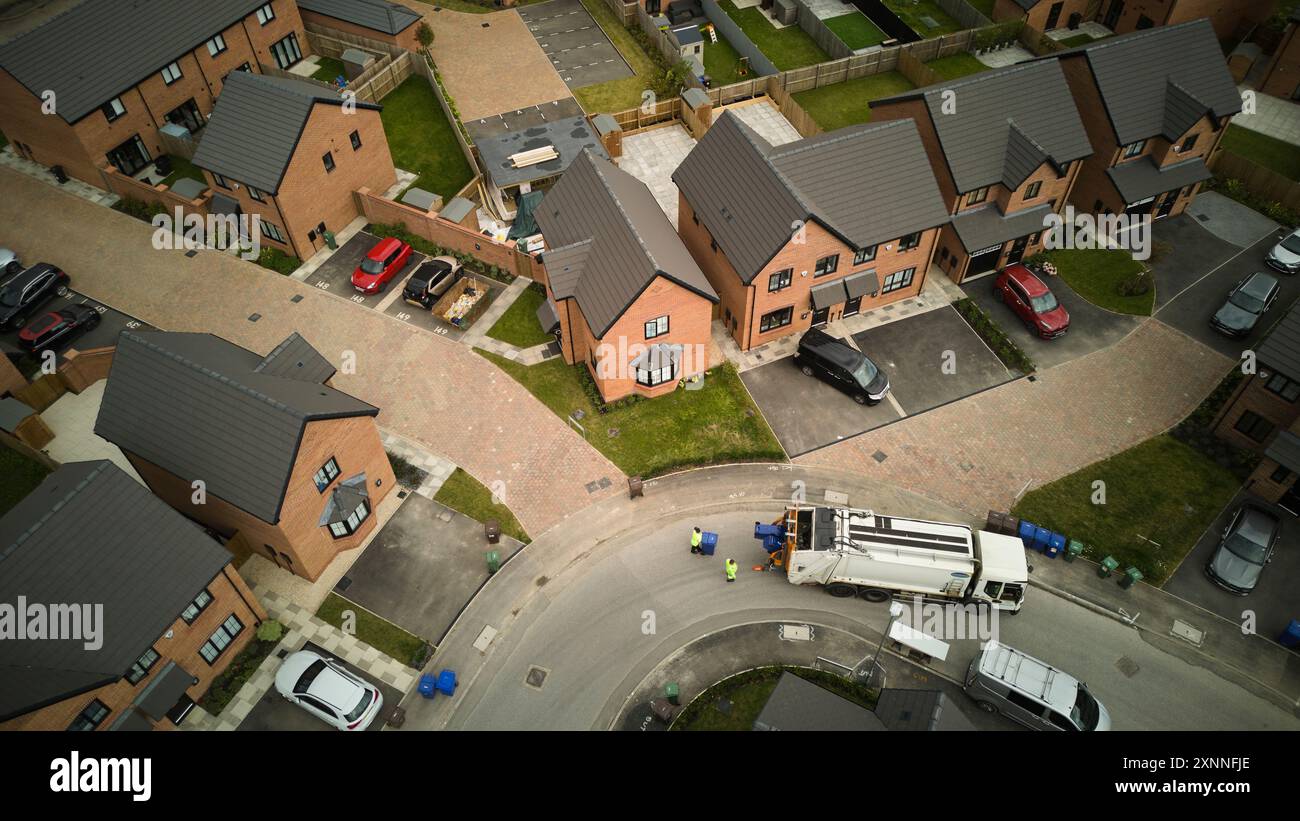 Tameside dans le Grand Manchester, maison neuve à Bellway - Marmalade à la Jam Factory, collection BIN men Banque D'Images