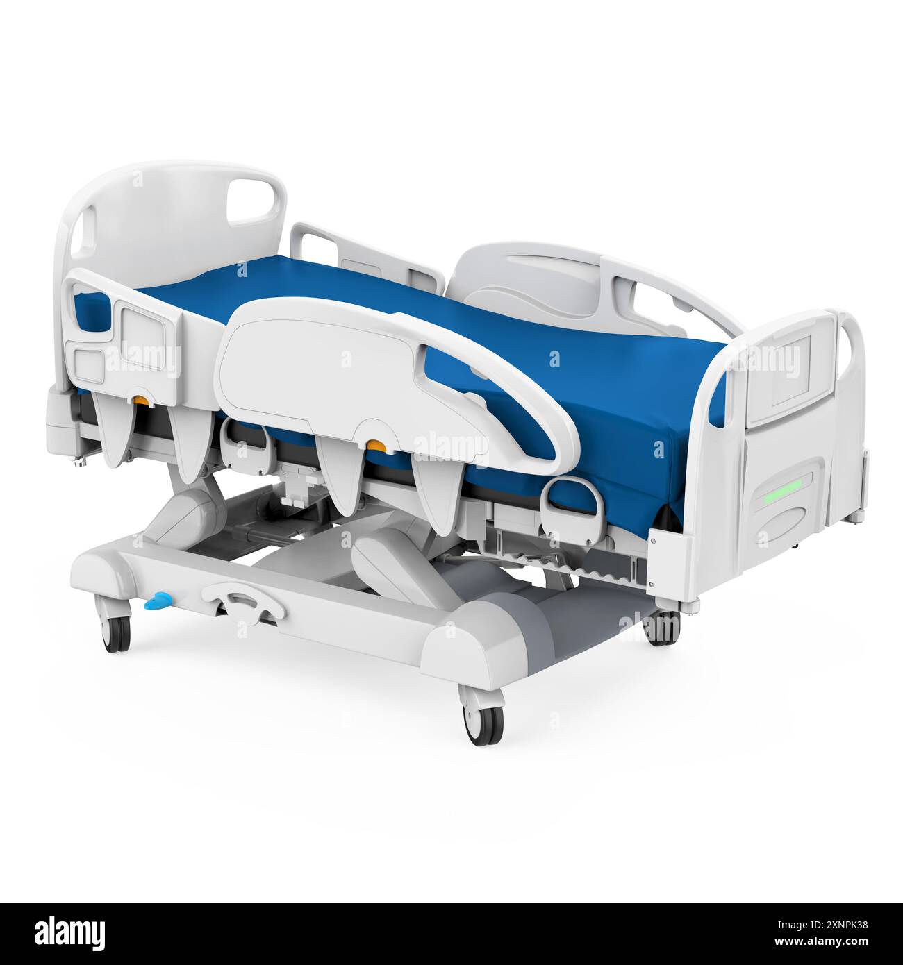 Table De Chevet Sur Pieds Mopedia ABS Blanc - Capacité 10kg - Pour Lit Médical, Hôpital, Personne à Mobilité Réduite