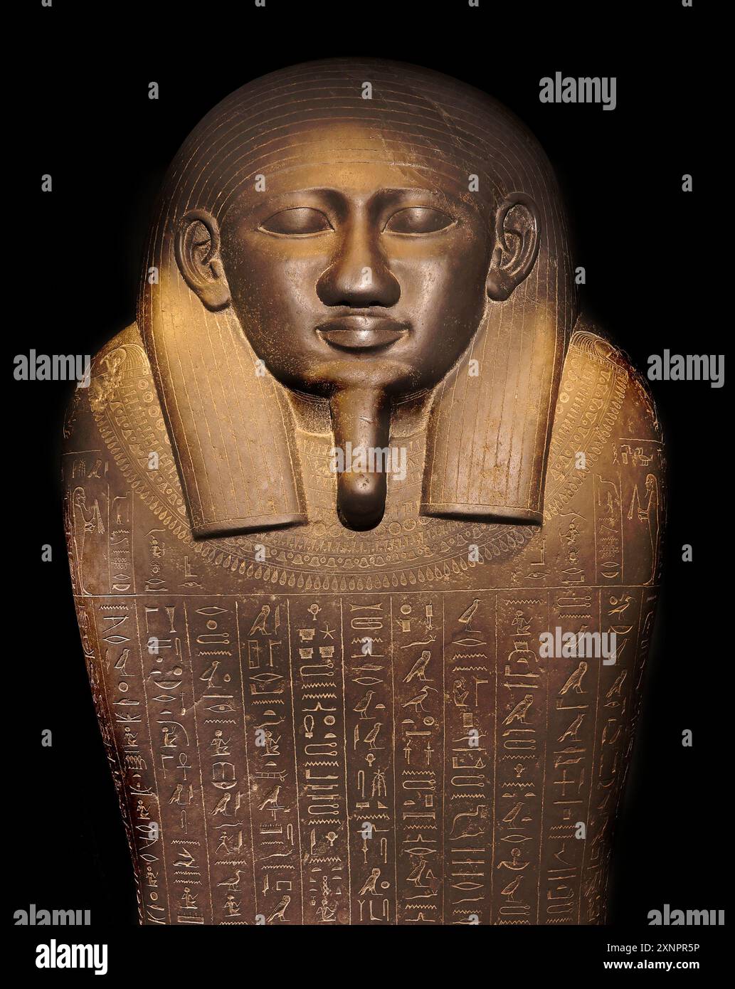 Sarcophage de Kheper-Ré, Égypte, période Saite, Dinasty 26, 570-525 B.C. musée des Beaux-Arts de Boston Banque D'Images