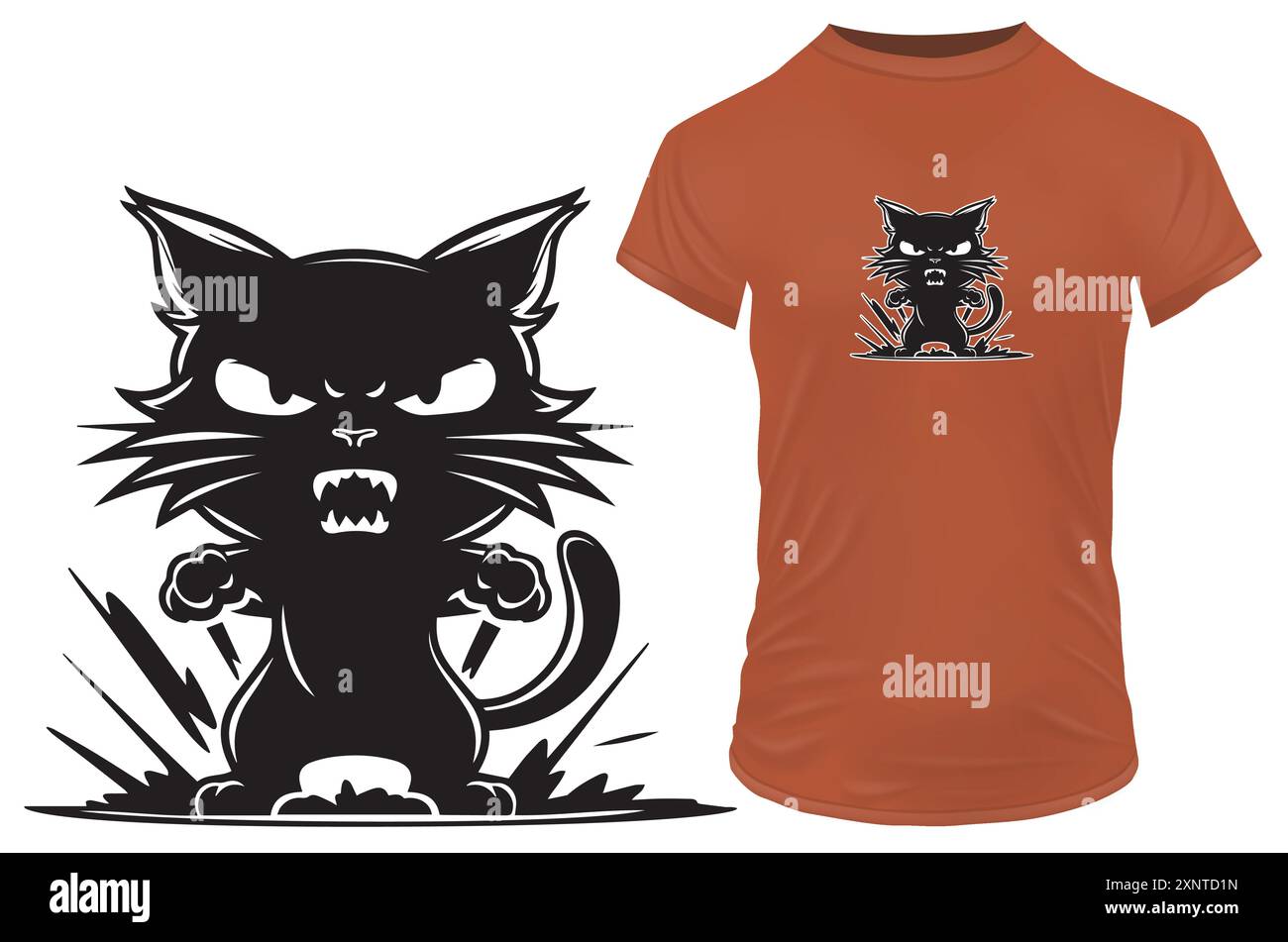 Joyeux Noel Femme Criant Devant Un Mème De Chat Pulls De Noël Kitsch  T-Shirt Joyeux Noël, image size:1300x951