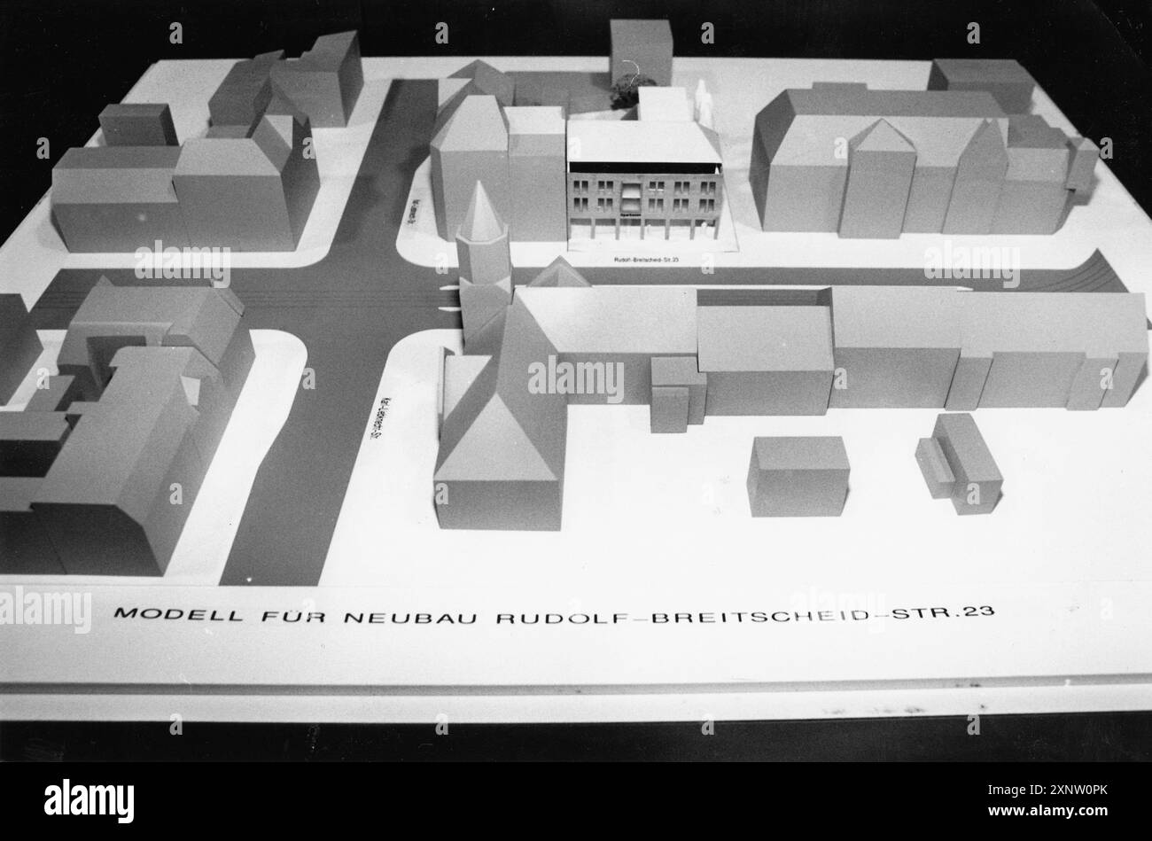 Maquette/conception d'un nouveau bâtiment à Rudolf-Breitscheid-Straße 23 à Potsdam- Babelsberg. Photo : MAZ7Archive, 20.01.1998 [traduction automatique] Banque D'Images