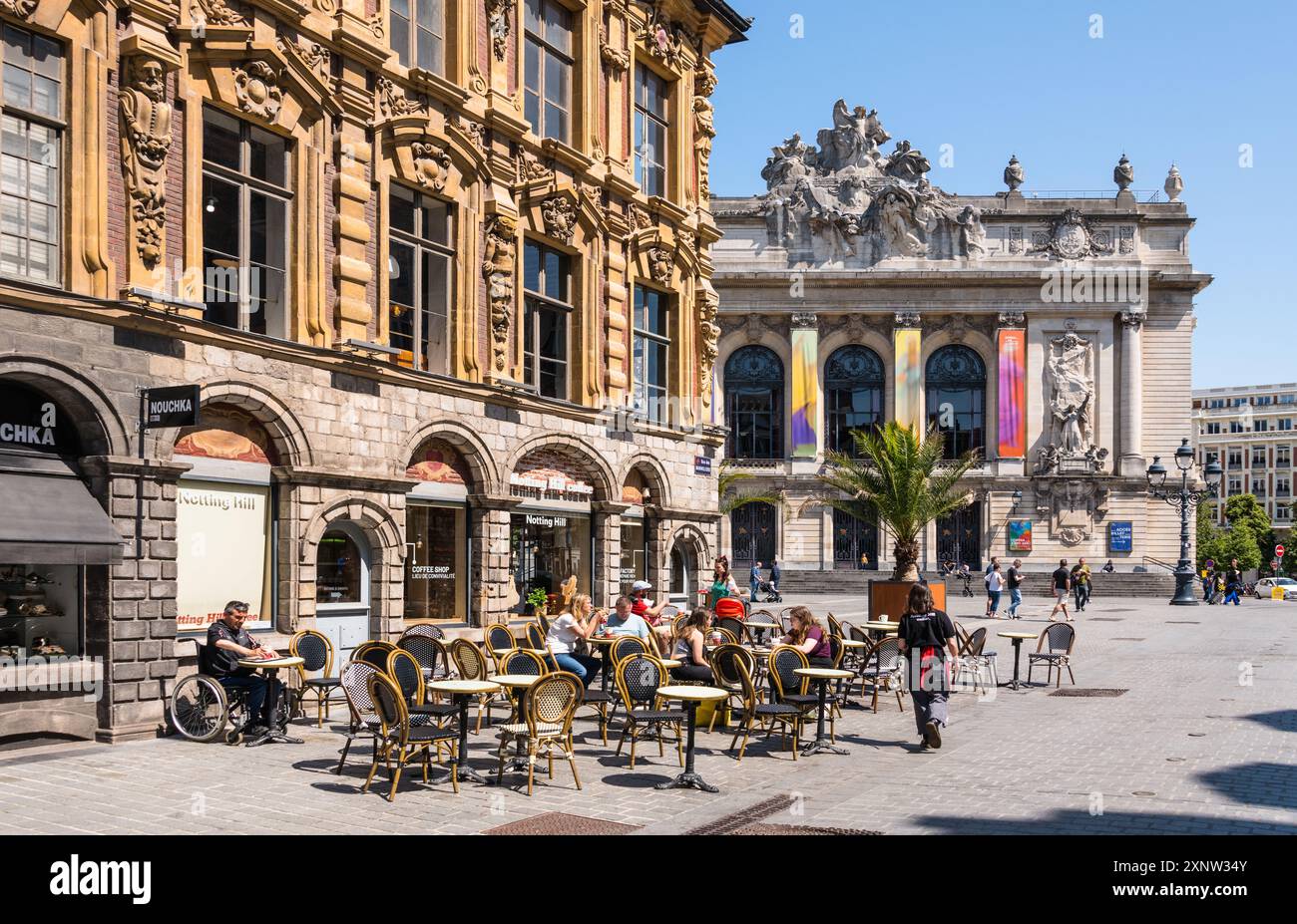 Rues de la vieille ville de Lille, hauts-de-France, France Banque D'Images