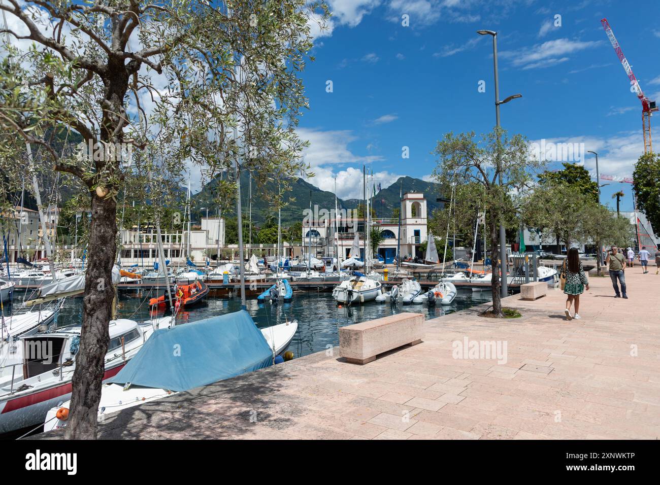 La ville de Riva Del Garda Lac de Garde Italie Banque D'Images