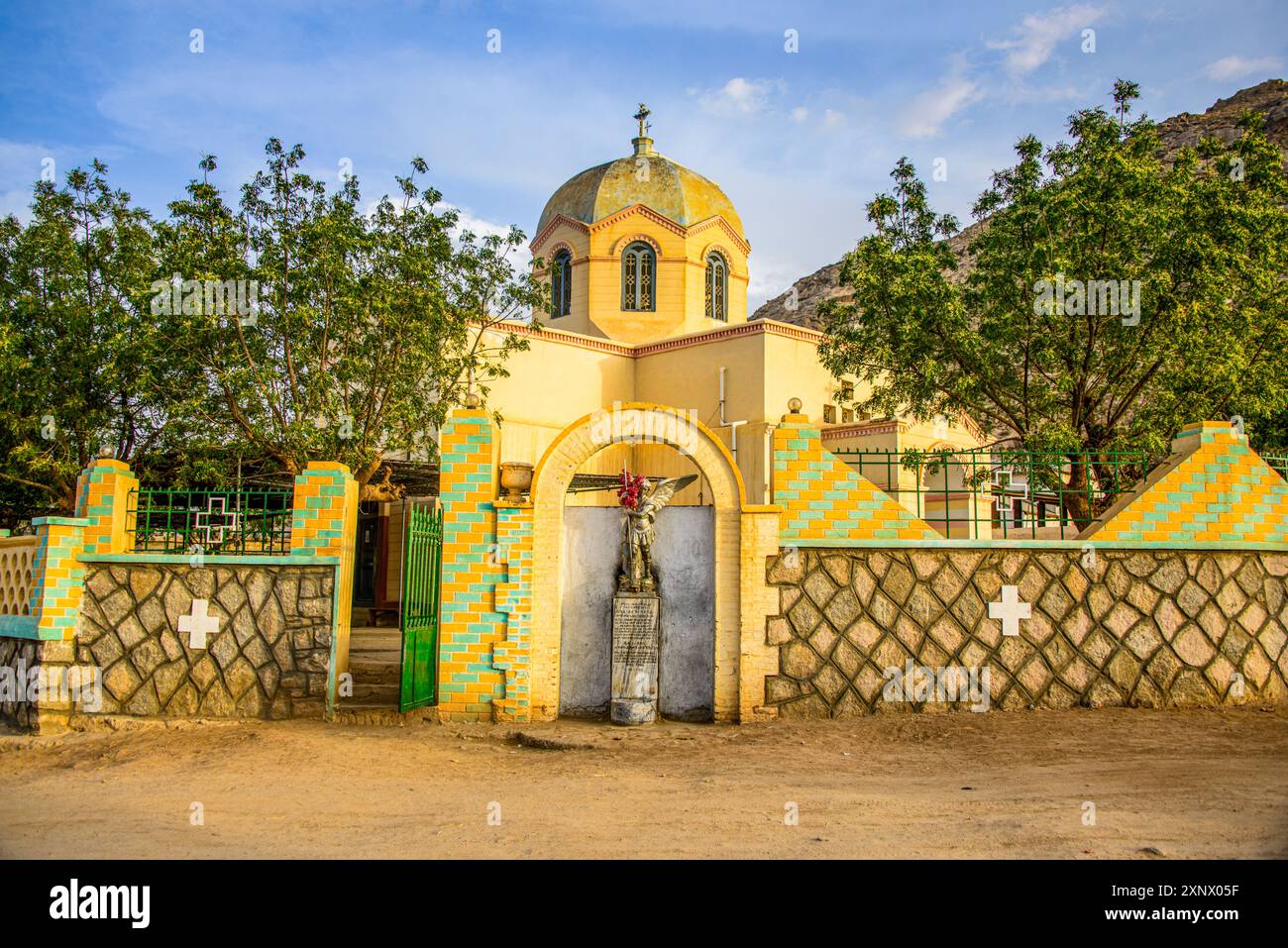 Église catholique Saint Michel, Keren, l'Érythrée, l'Afrique Banque D'Images