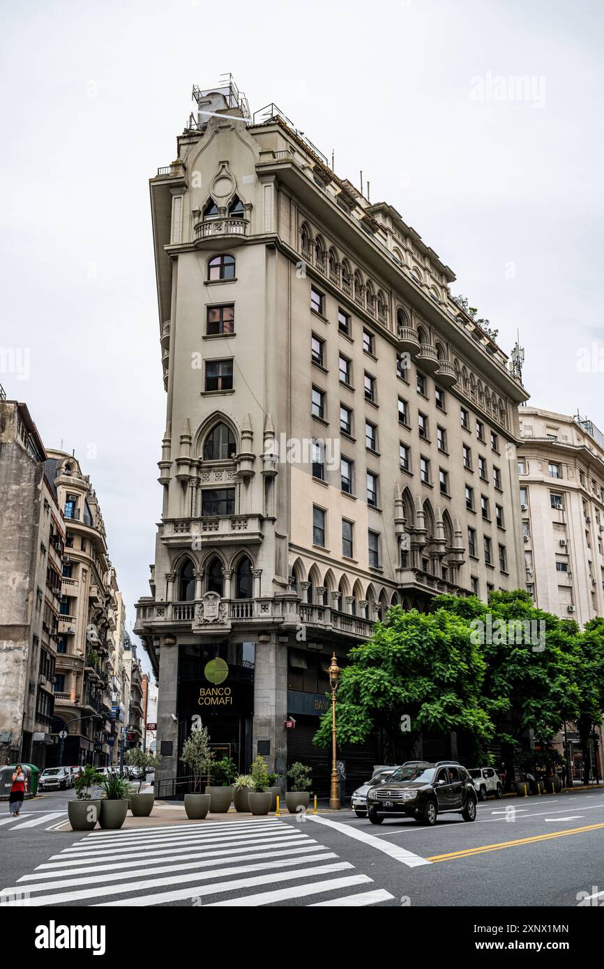 Bâtiment colonial, Centre de Buenos Aires, Argentine, Amérique du Sud Banque D'Images