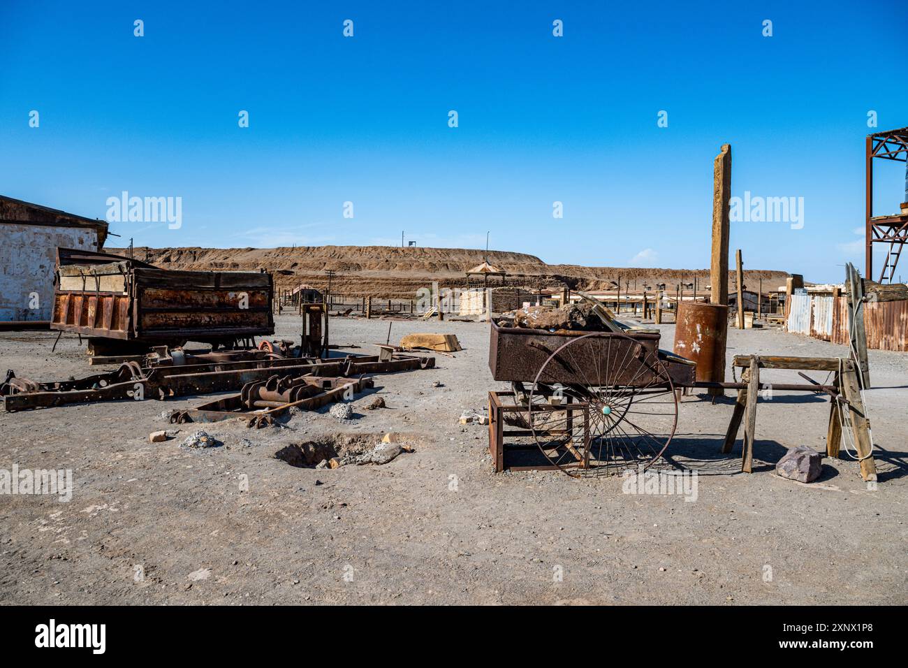 Salpêtre de Humberstone, site du patrimoine mondial de l'UNESCO, nord d'Atacama, Chili, Amérique du Sud Banque D'Images