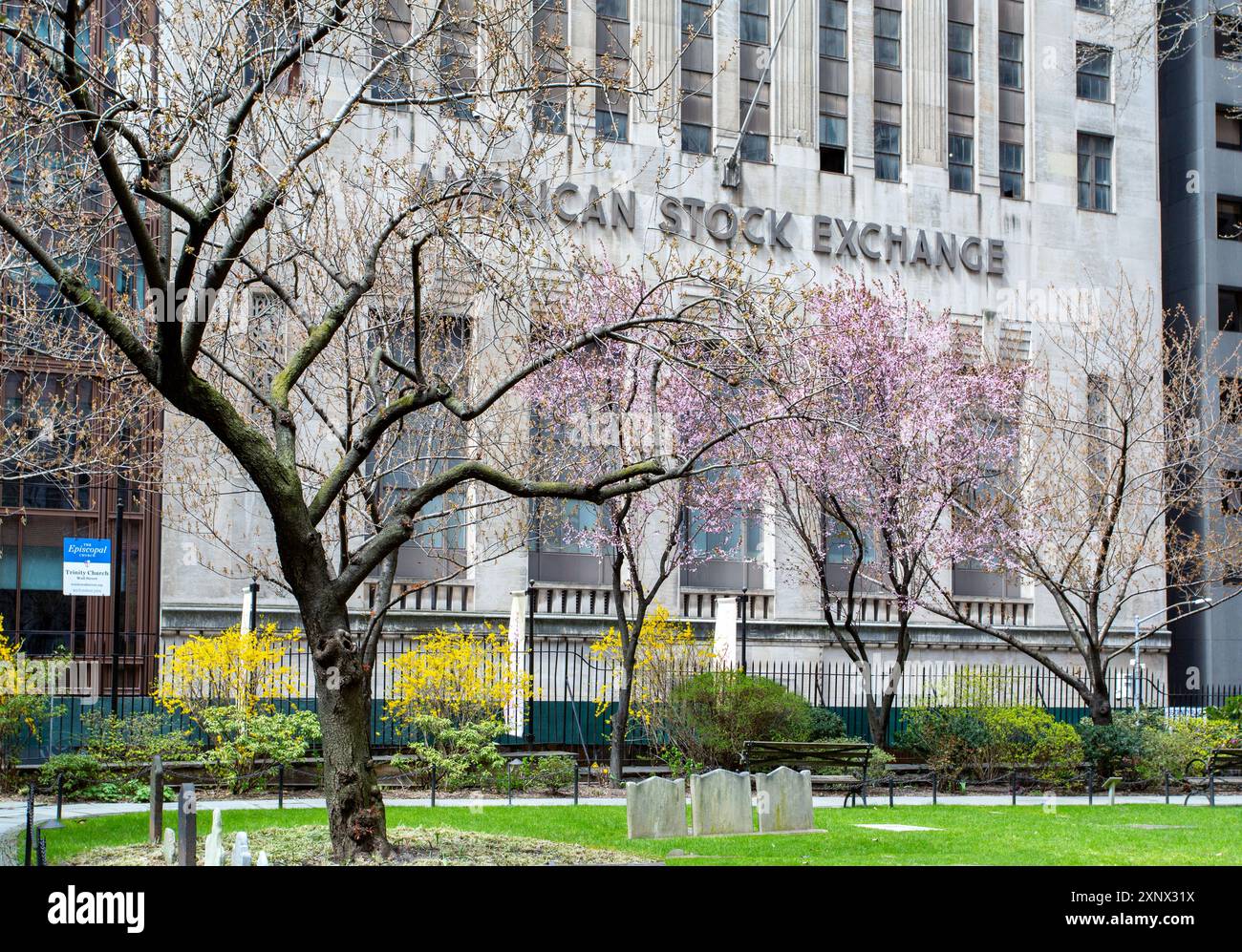 L'American Stock Exchange Building, construit en 1921, sur Greenwich Street, Manhattan, New York City, États-Unis d'Amérique, Amérique du Nord Banque D'Images