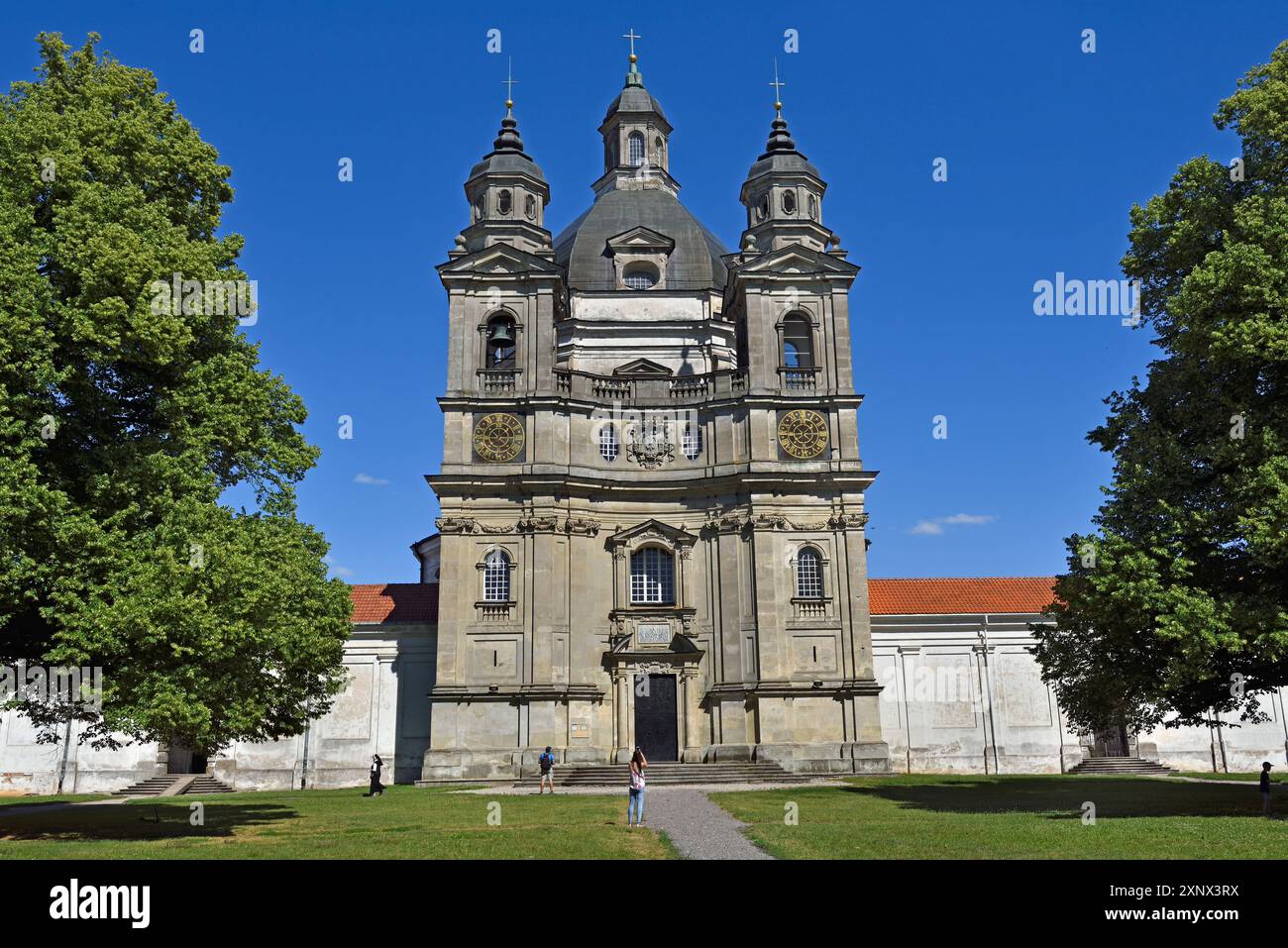 Église de la Visitation, monastère de Pazaislis, Kaunas, Lituanie, Europe Banque D'Images