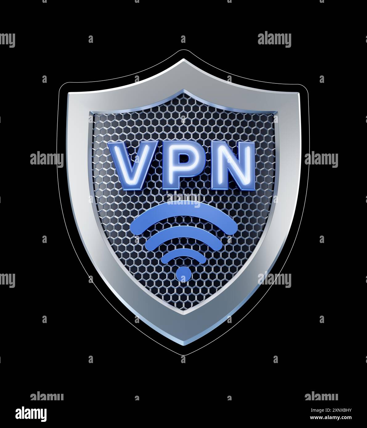 WiFi par connexion sécurisée de VPN Banque D'Images