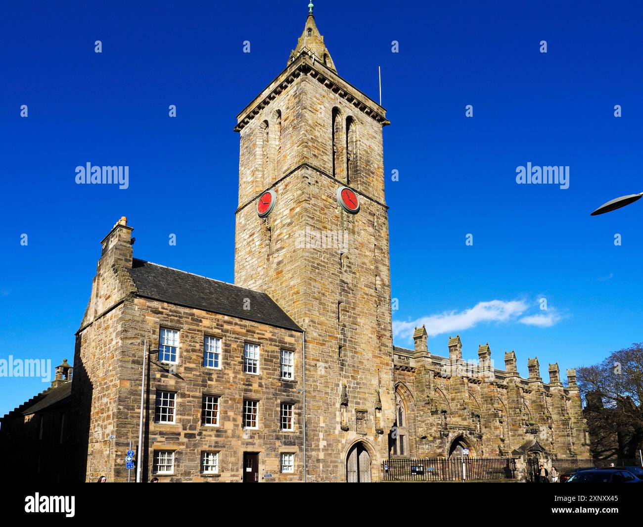 Par Salvators College Chapel, produit Andrews, Fife, Scotland, United Kingdom, Europe Copyright : MarkxSunderland 845-1169 Banque D'Images