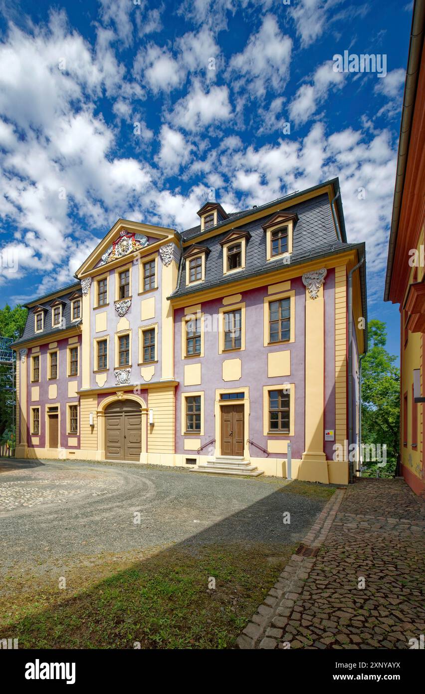 Billetterie, Château supérieur, Residenzstadt Greiz, Thuringe, Allemagne Banque D'Images