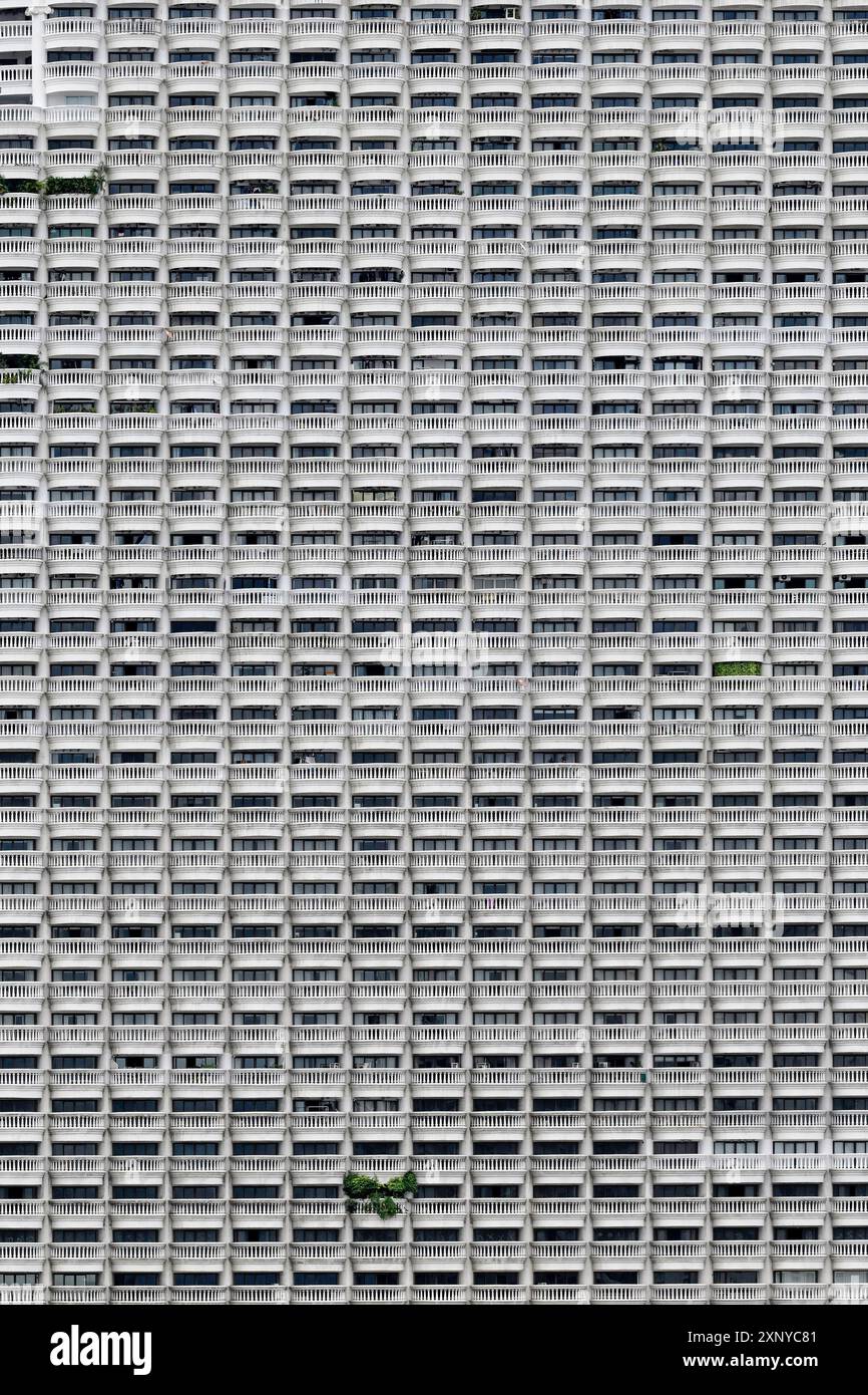 Balcons de façade Banque D'Images