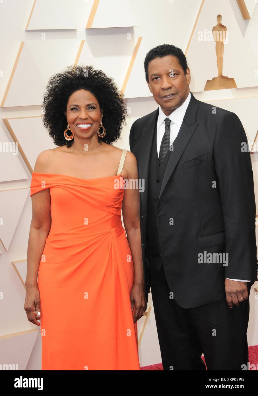 Pauletta Washington et Denzel Washington lors de la 94e cérémonie annuelle des Oscars qui s'est tenue au Dolby Theatre de Los Angeles, États-Unis, le 27 mars 2022 Banque D'Images