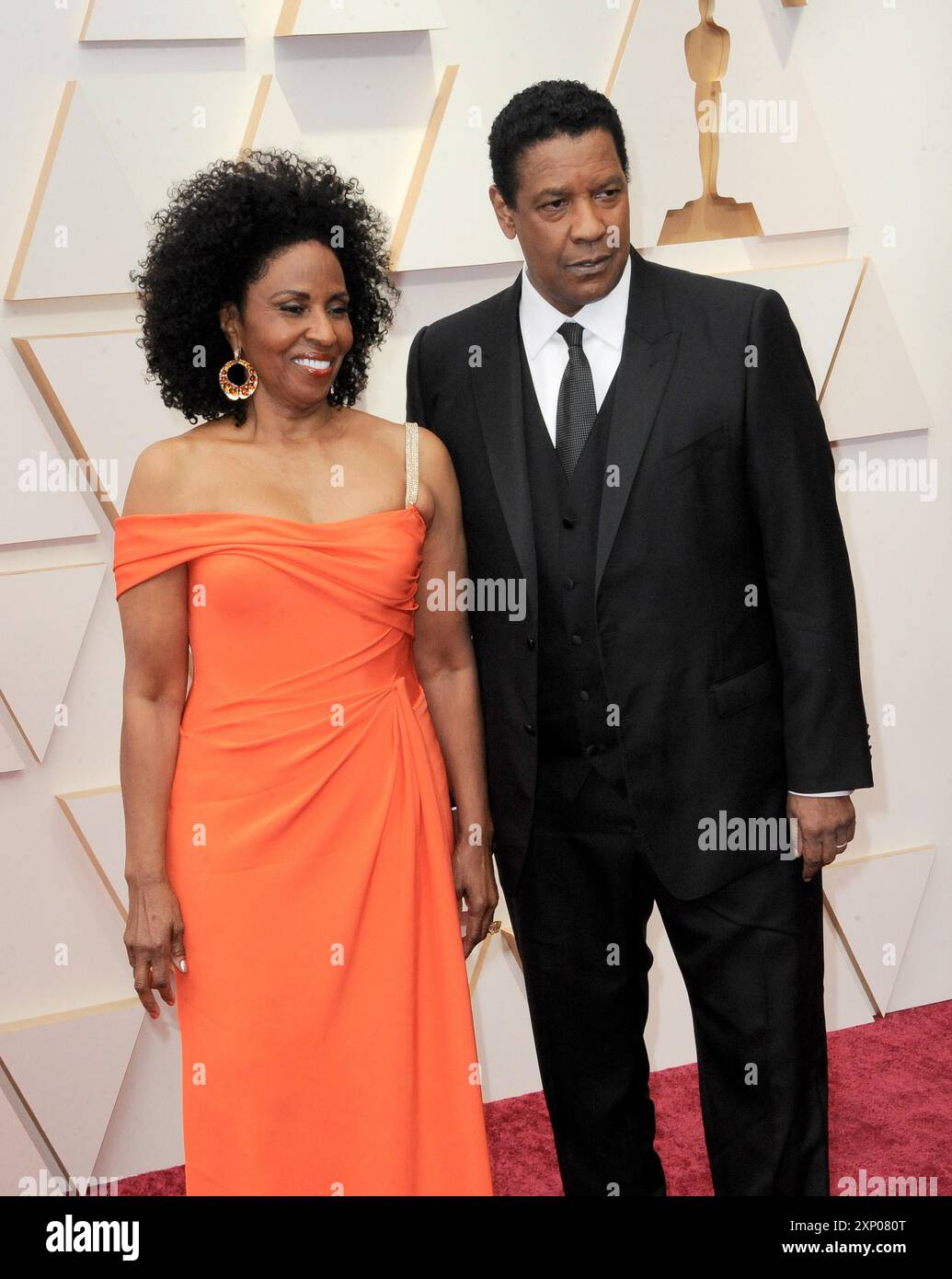 Pauletta Washington et Denzel Washington lors de la 94e cérémonie annuelle des Oscars qui s'est tenue au Dolby Theatre de Los Angeles, États-Unis, le 27 mars 2022 Banque D'Images