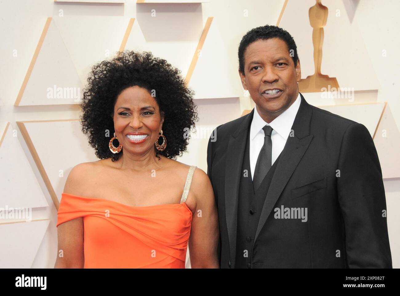 Pauletta Washington et Denzel Washington lors de la 94e cérémonie annuelle des Oscars qui s'est tenue au Dolby Theatre de Los Angeles, États-Unis, le 27 mars 2022 Banque D'Images