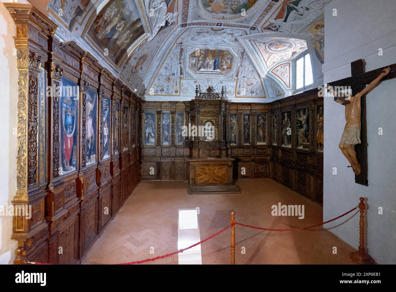 Spoleto Ombrie Italie. La cathédrale Banque D'Images