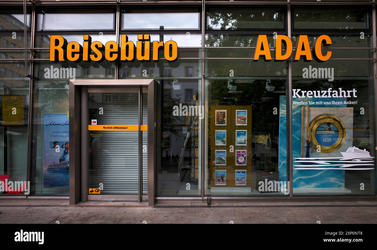 Agence de voyages ADAC, fermée, Stuttgart, Bade-Wuerttemberg, Allemagne Banque D'Images