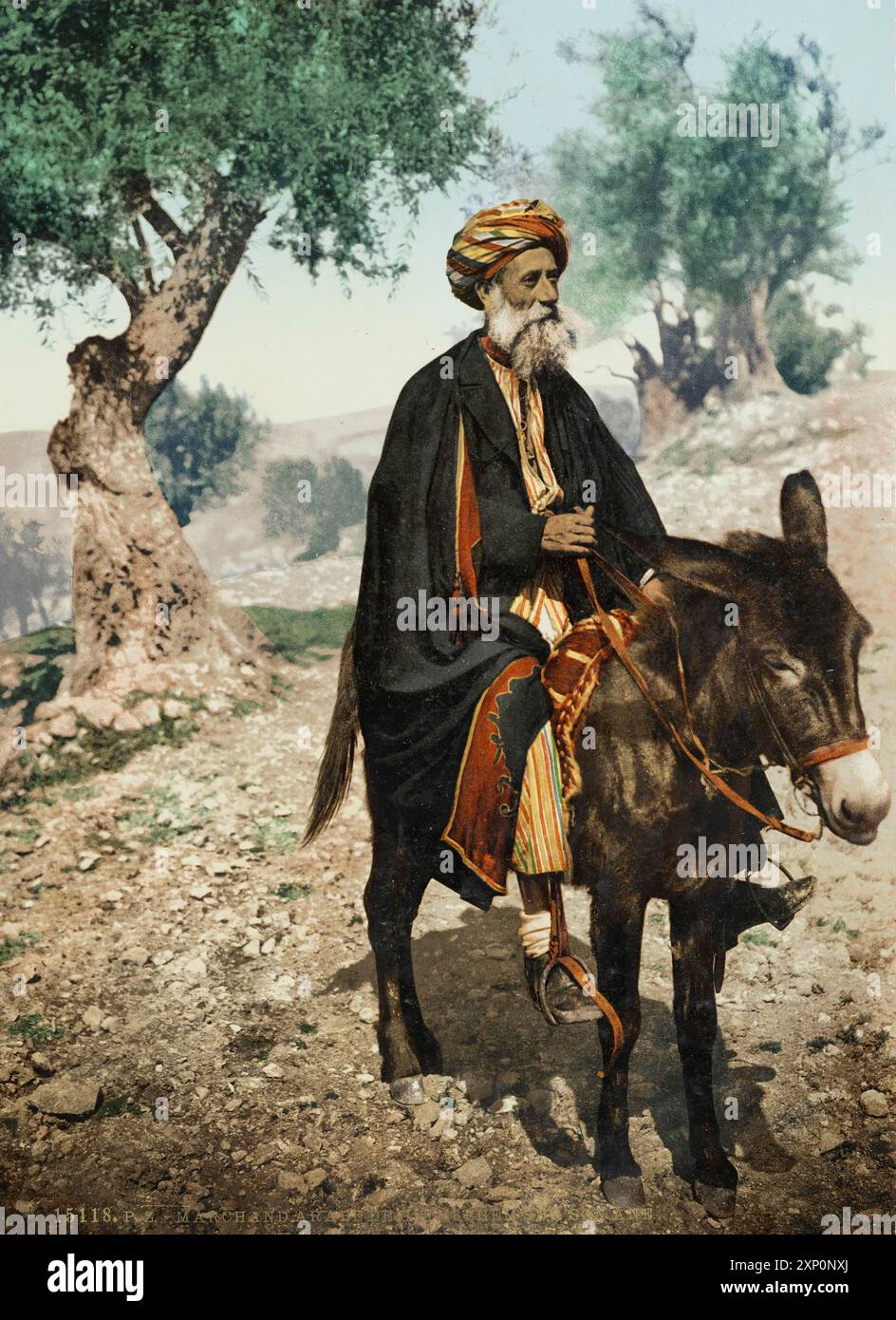 Arabes, Bethléem, Palestine, Israël, Terre Sainte, impression photochrome vers 1890 Banque D'Images