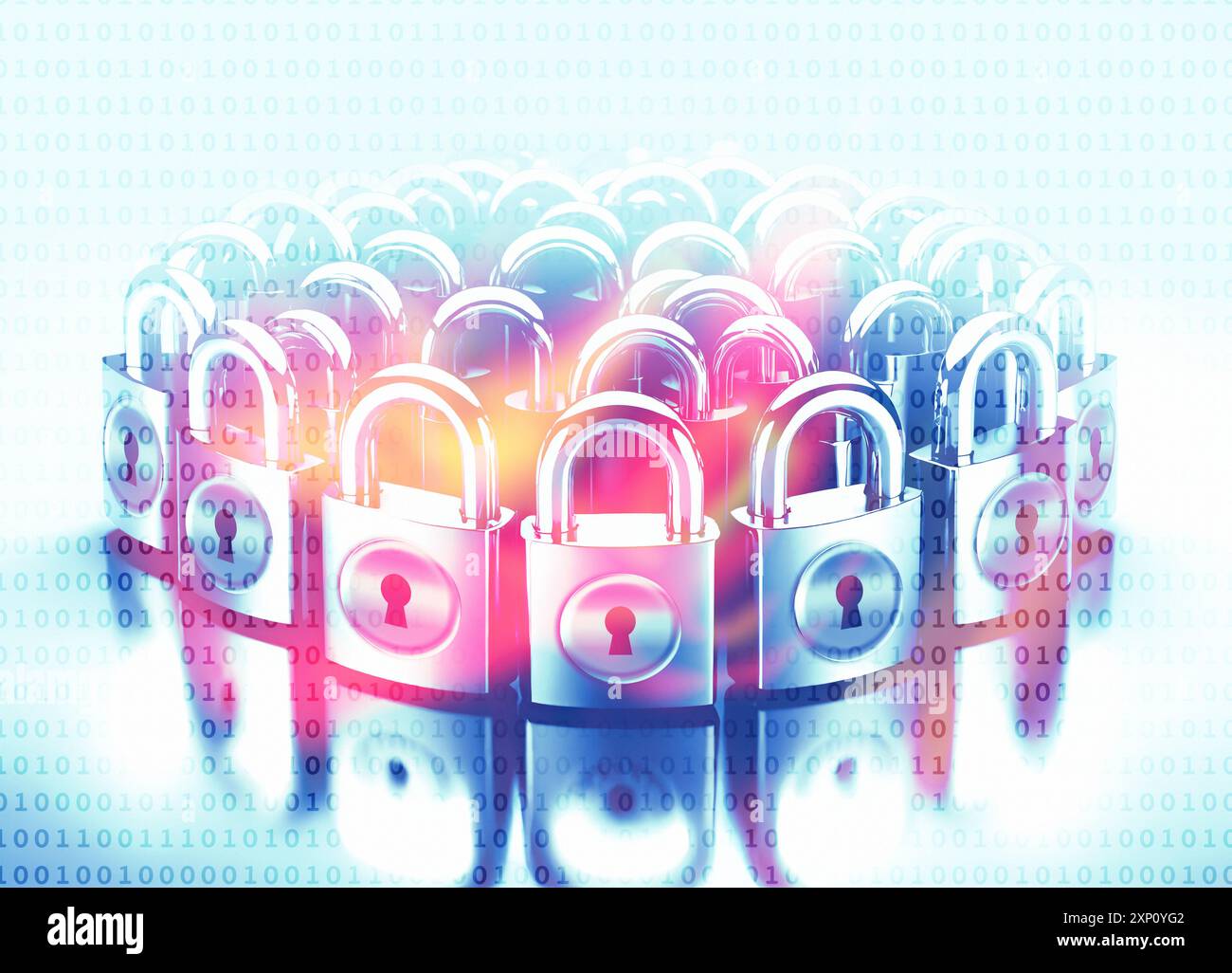 Internet Security, illustration conceptuelle. Banque D'Images