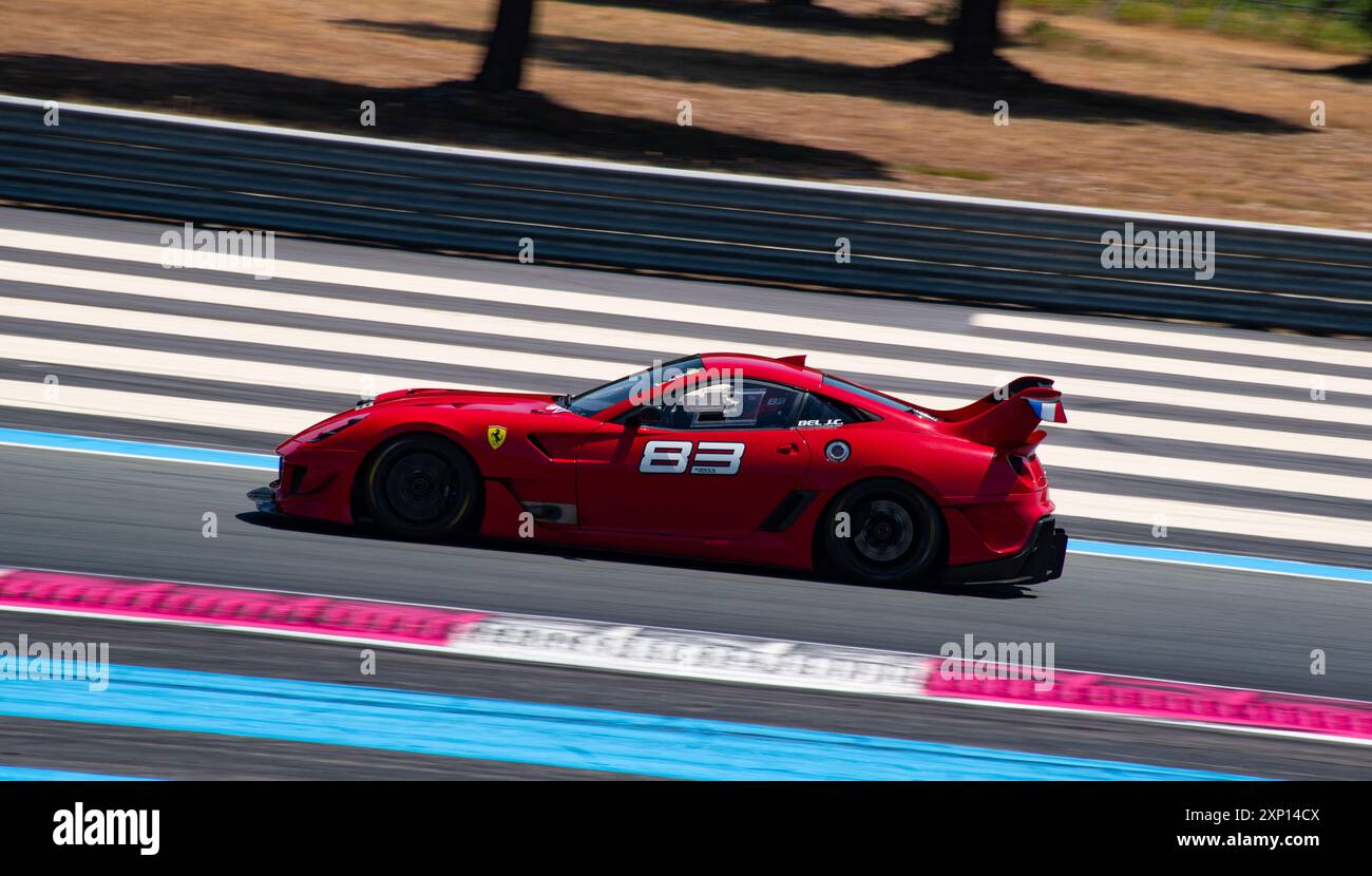 Ferrari Corse Clienti, circuit Paul Ricard, 2024 Banque D'Images