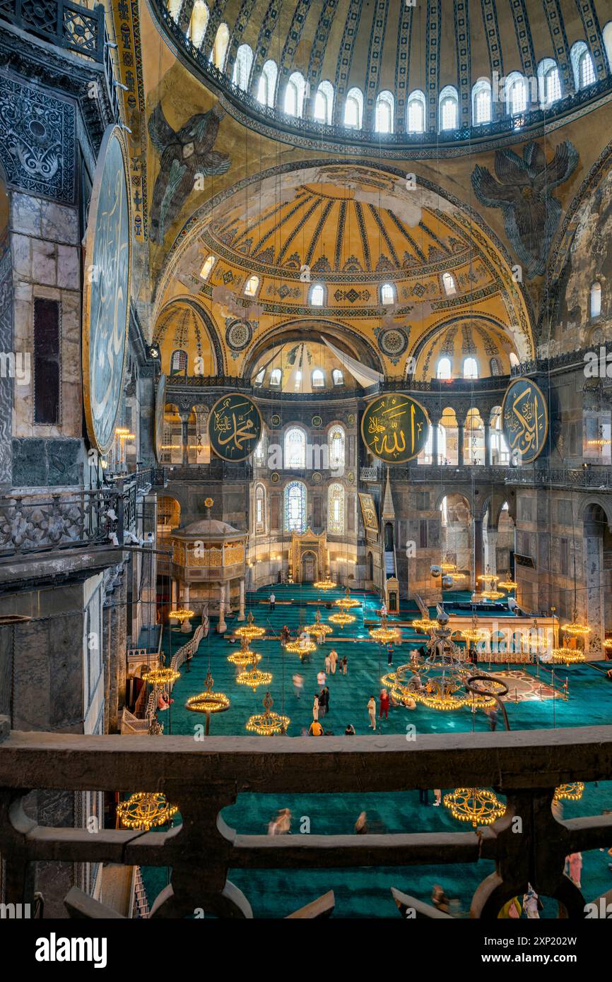 Grande mosquée Sainte-Sophie (Ayasofya), Istanbul, Turquie Banque D'Images