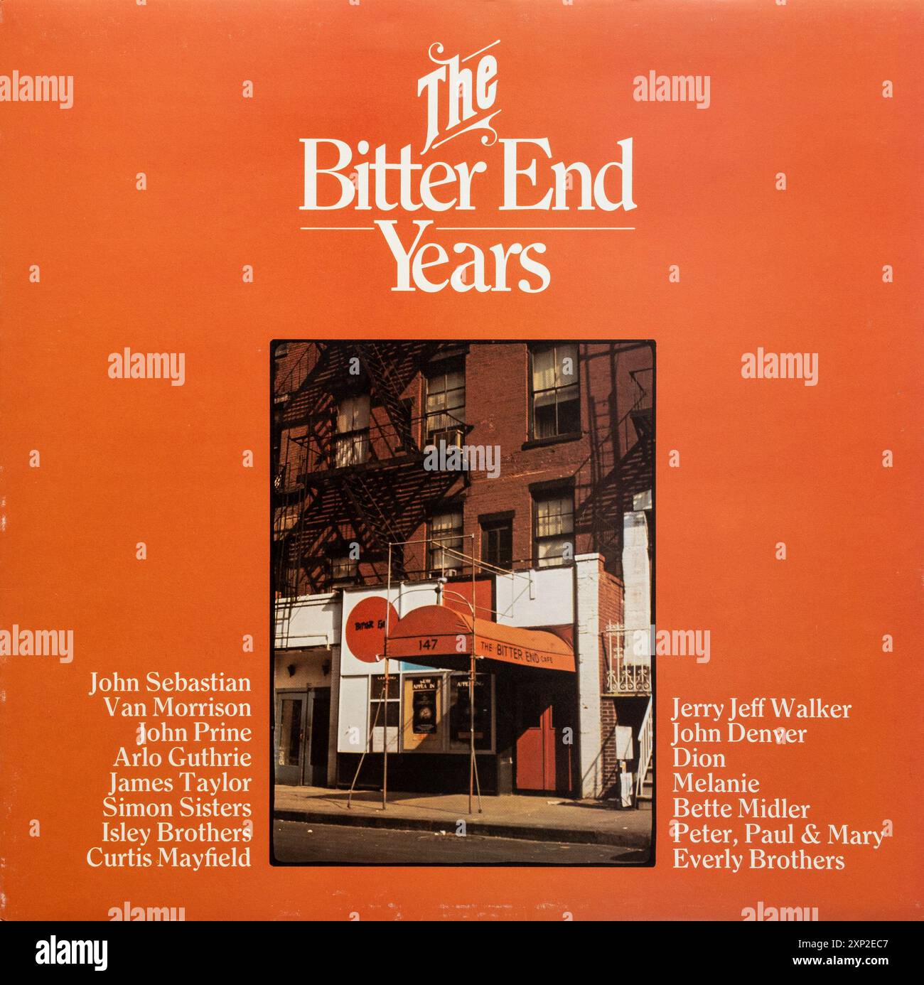 L'album Bitter End Years, album vinyle LP pochette Banque D'Images