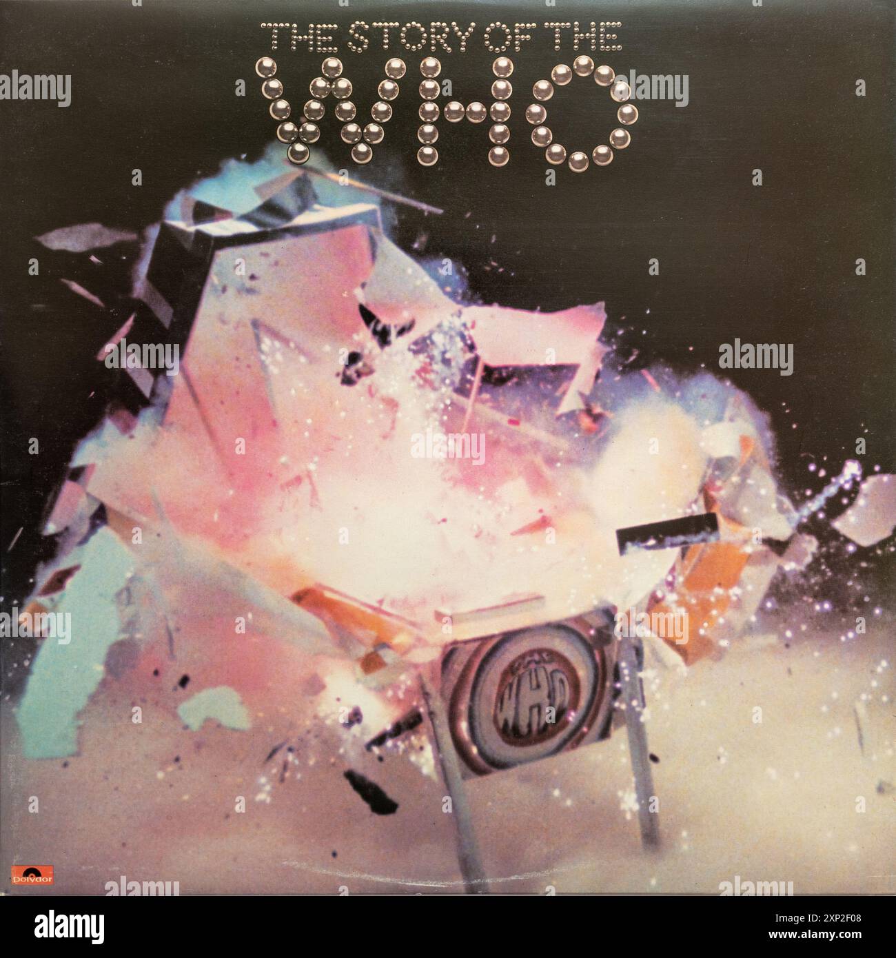 L'histoire de l'album de l'OMS, album vinyle LP pochette art Banque D'Images