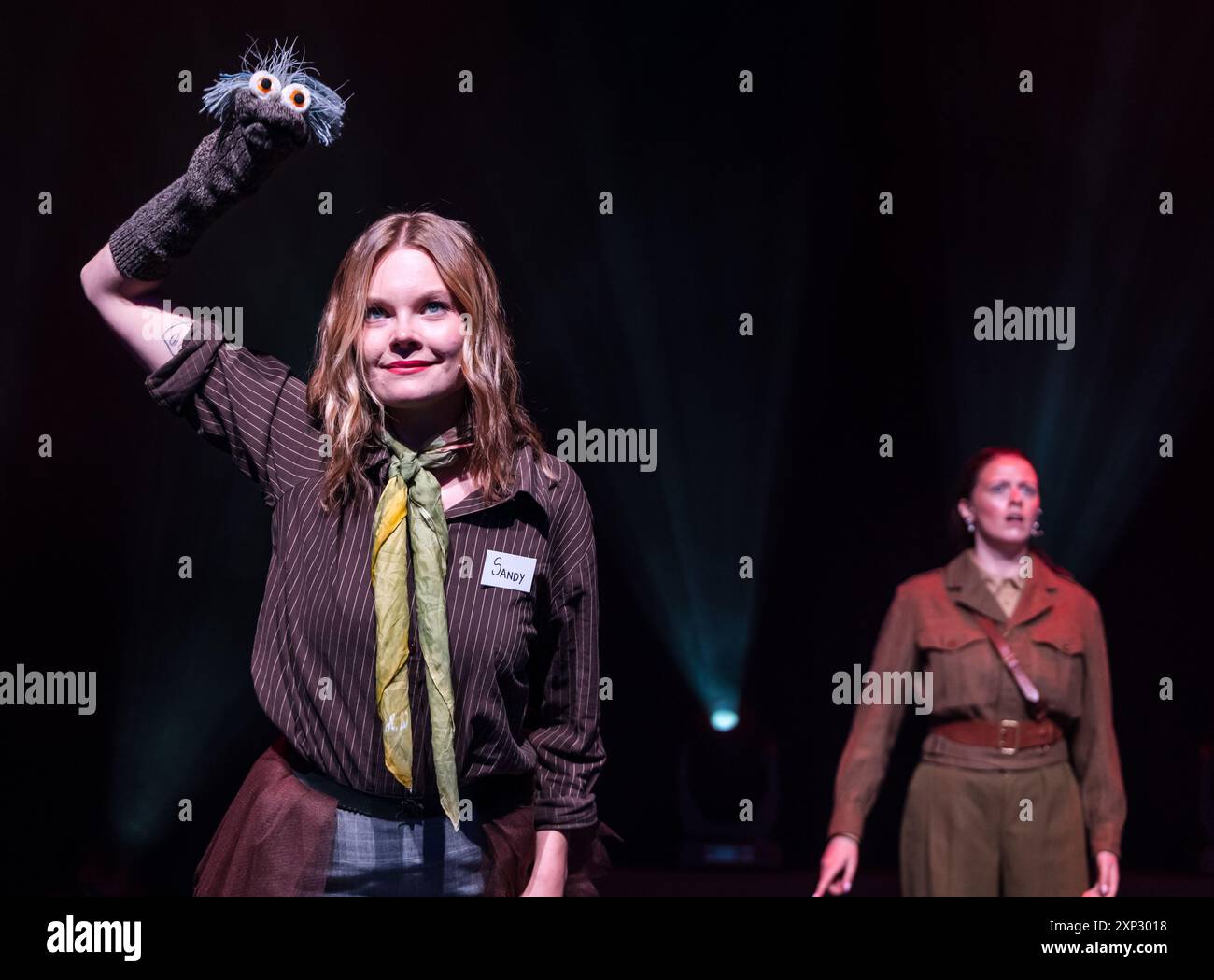 Edinburgh, Écosse, Royaume-Uni, 03 août 2024, Edinburgh Festival Fringe : The Pleasance lance ses spectacles pour le 2024 Fringe, son 40e anniversaire. Sur la photo : les acteurs de The Humorous Fringe montrent la guerre de l'UEM. Crédit : Sally Anderson/Alamy Live News Banque D'Images