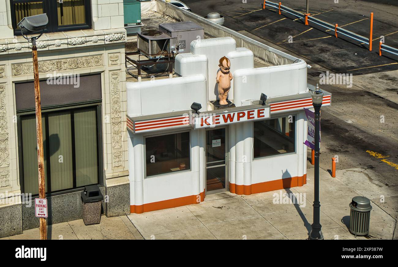 Kewpee hamburgers est la deuxième plus ancienne chaîne de restaurants fast-food à hamburger, fondée en 1923 Banque D'Images